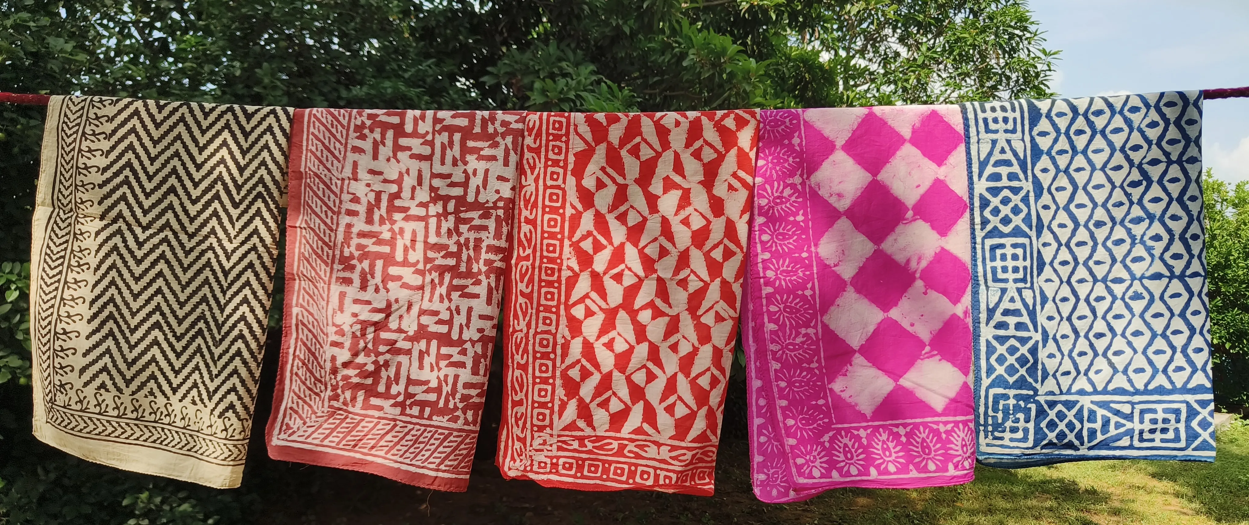 Handcrafted Patterned Bandanas