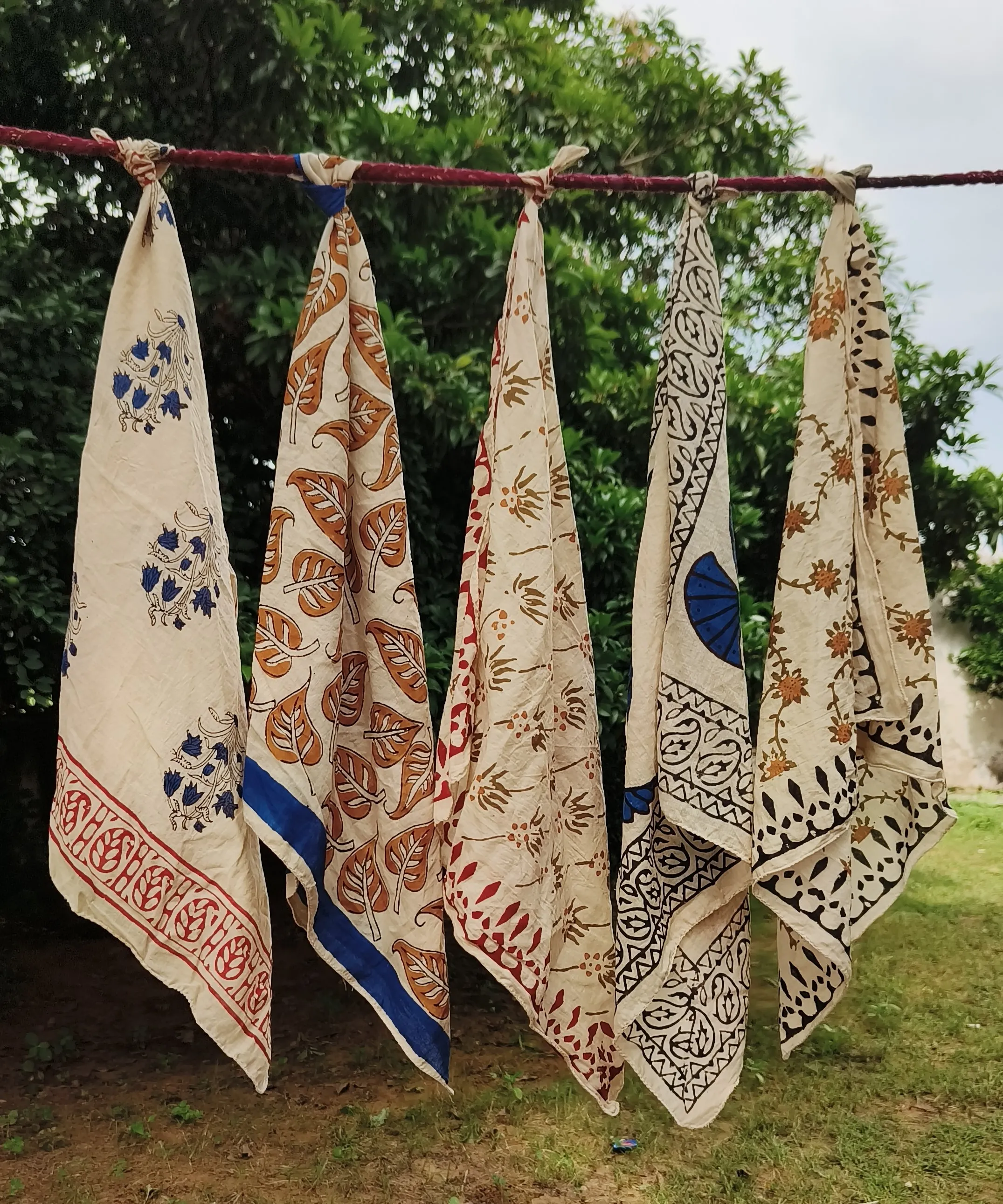 Handcrafted Block Print Cotton Scarves