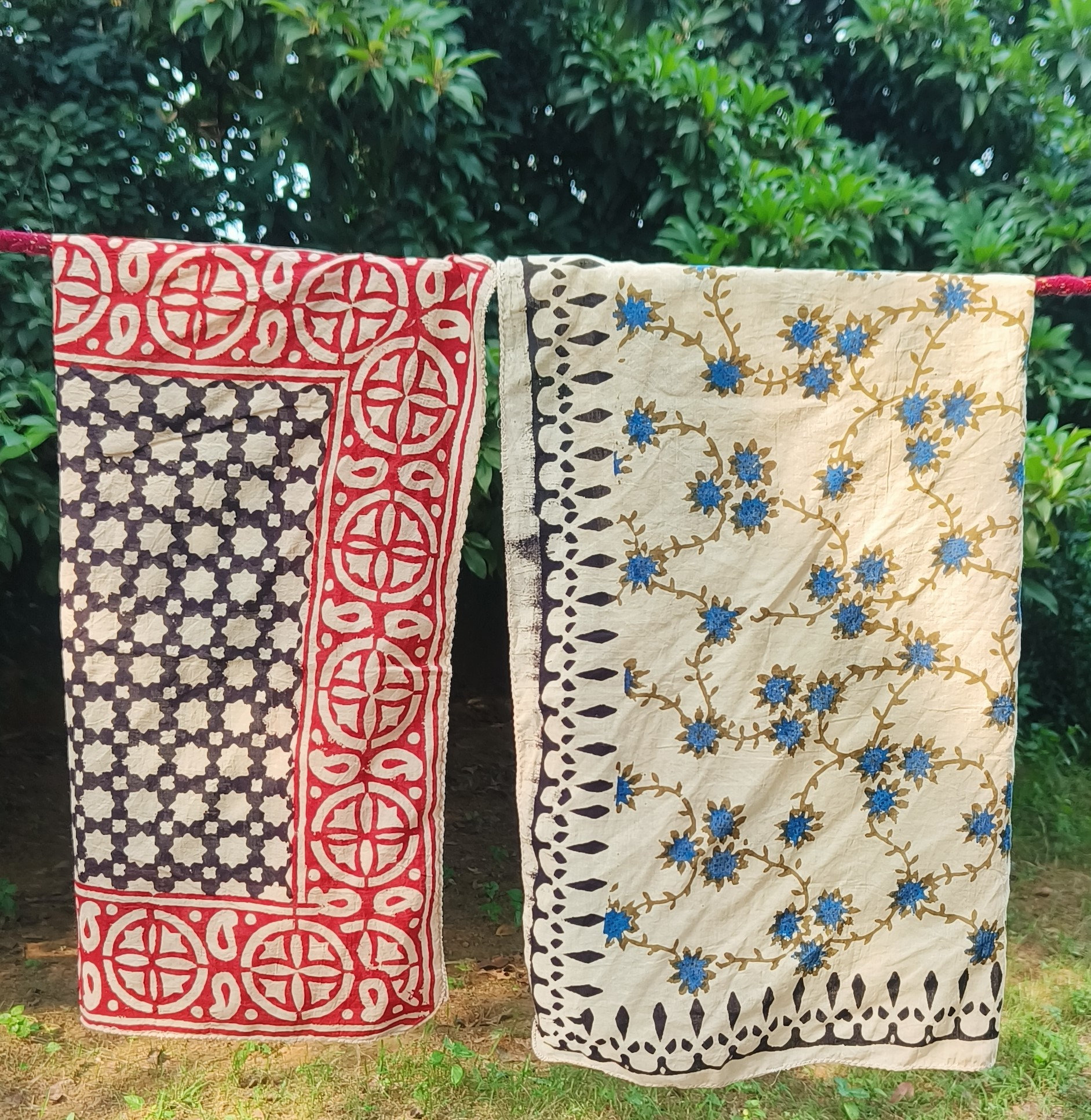 Handcrafted Block Printed Scarves