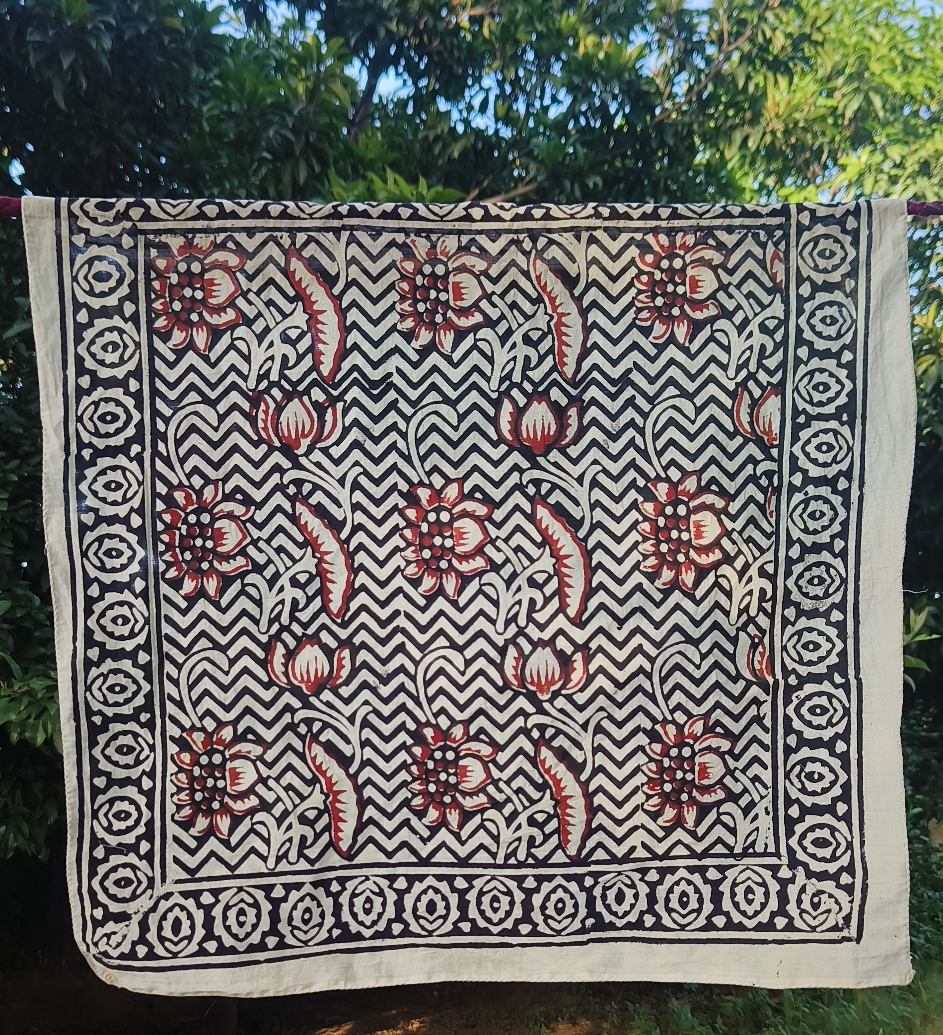 Traditional Indian Bandana Pack (7-Piece) – Natural Dye Cotton Scarves