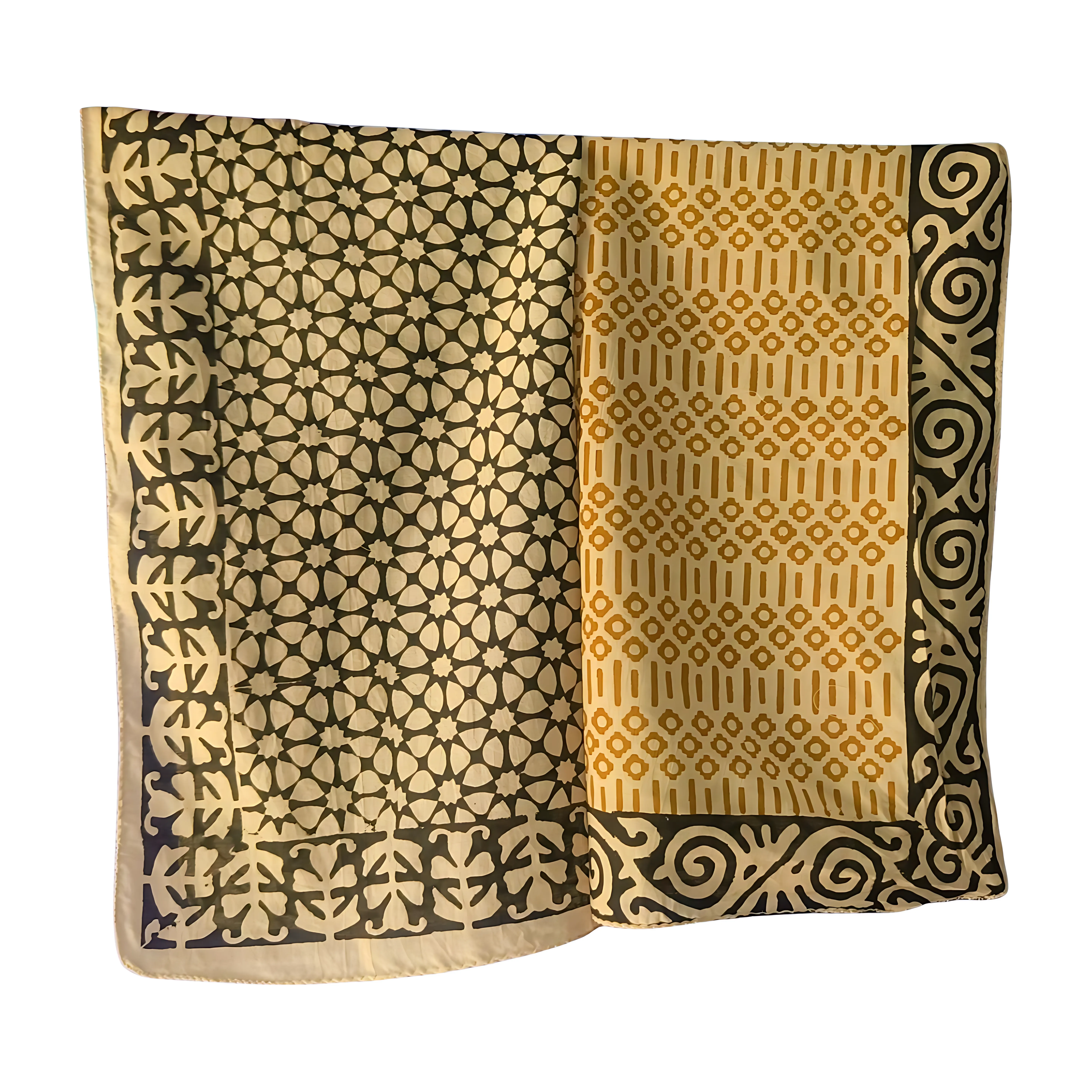 Unisex Block Print Bandanas (Set of 5) – Handmade Cotton Scarf Pack