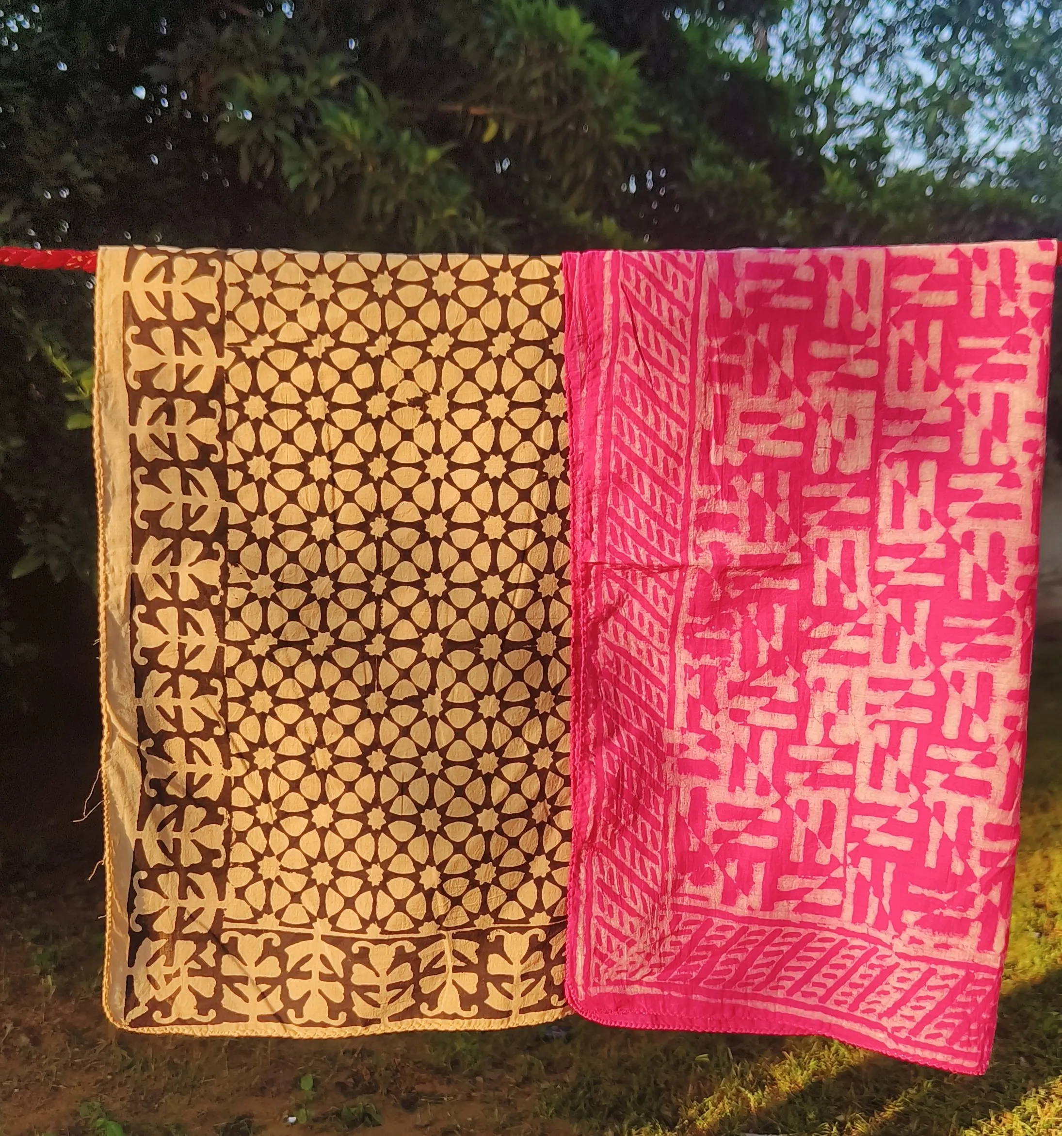 Handcrafted Printed Scarves Set