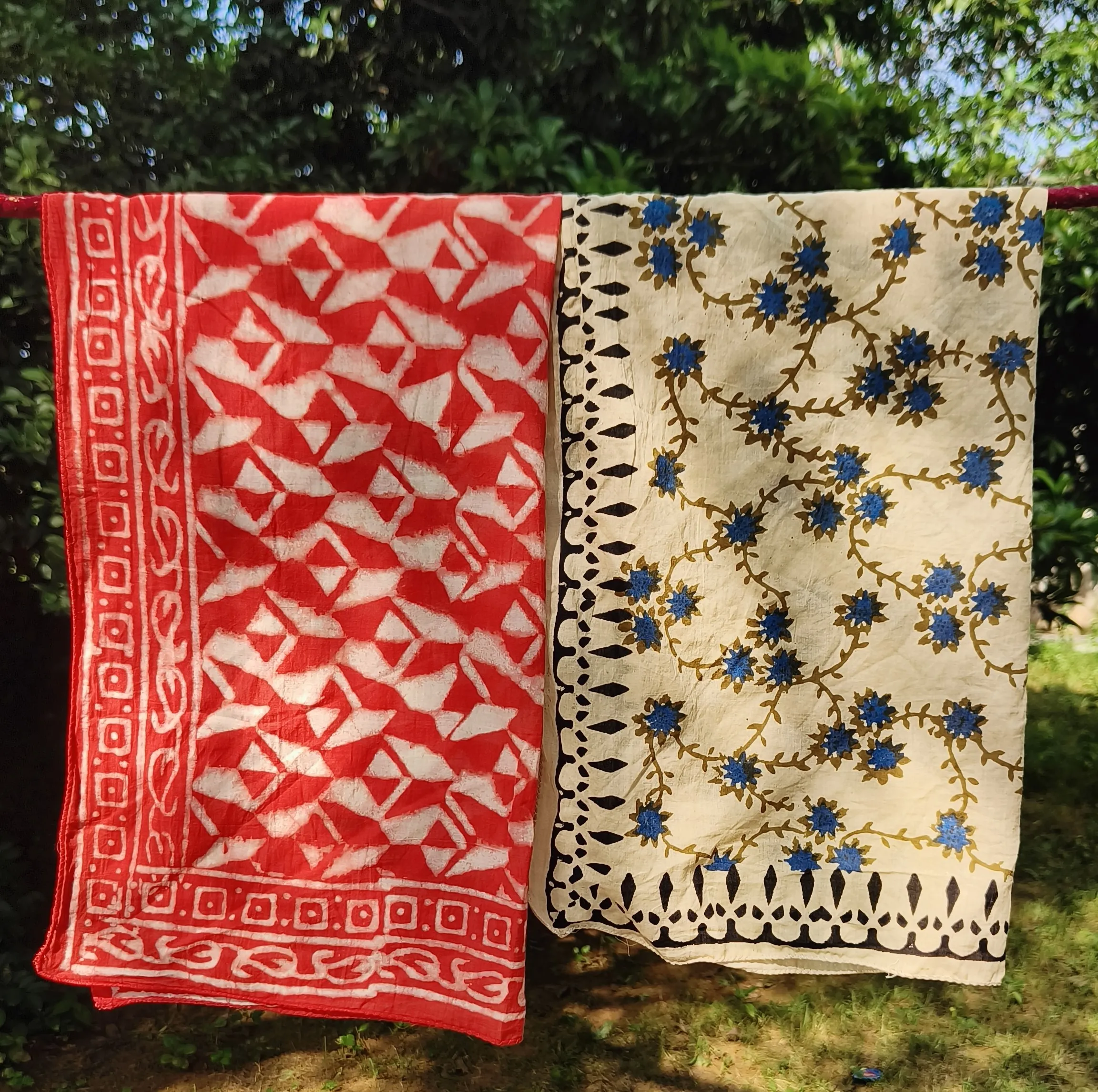 Handcrafted Block Print Cotton Scarves
