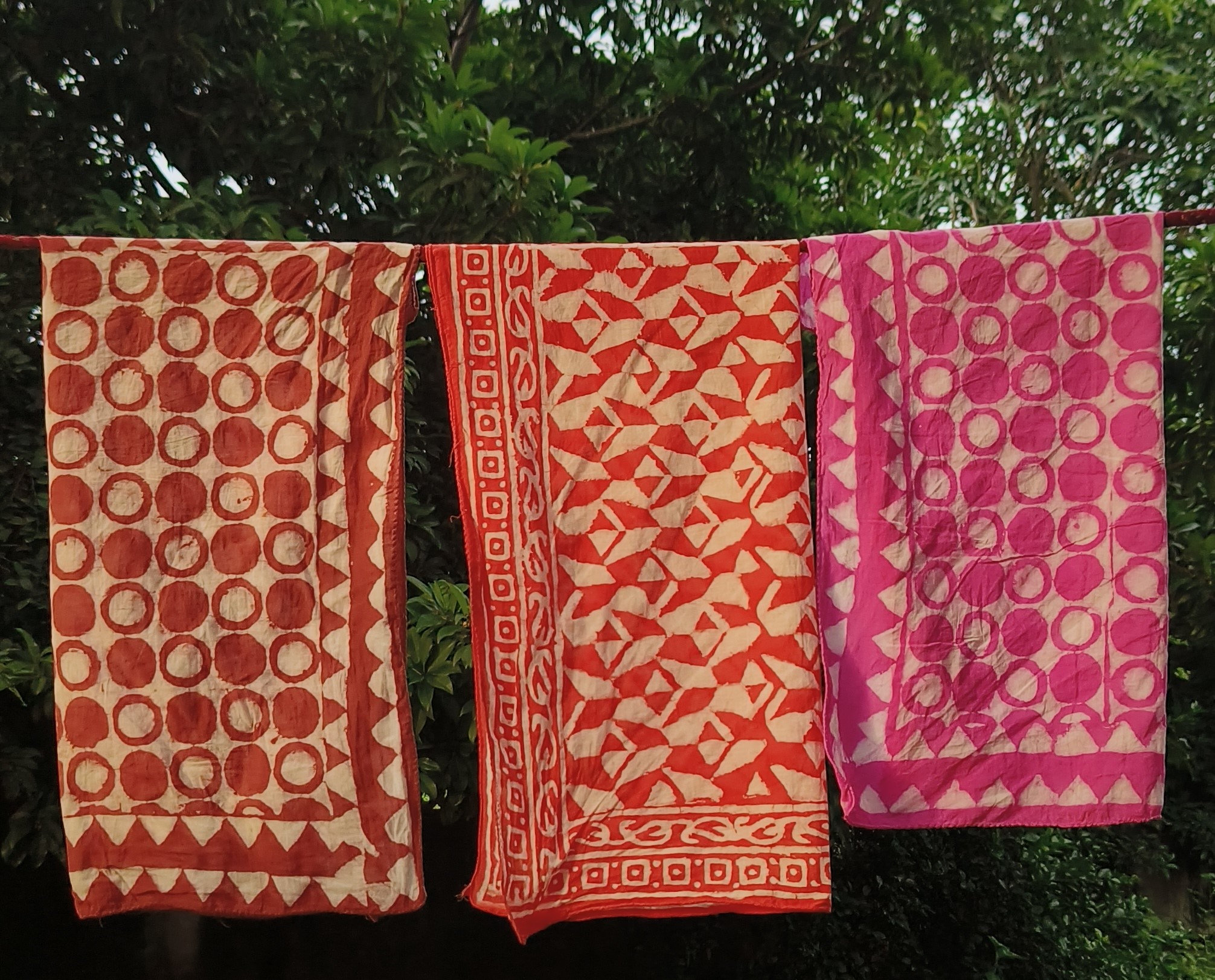 Handmade Batik Cotton Scarves