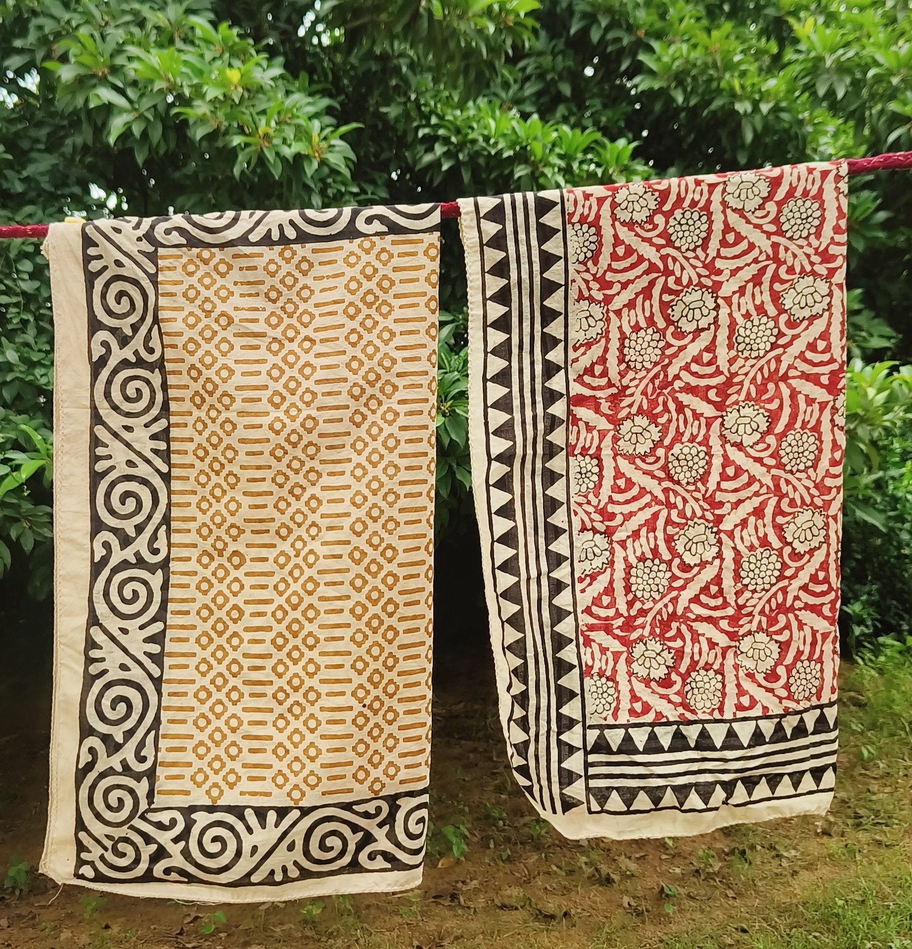 Handcrafted Block Print Cotton Scarves