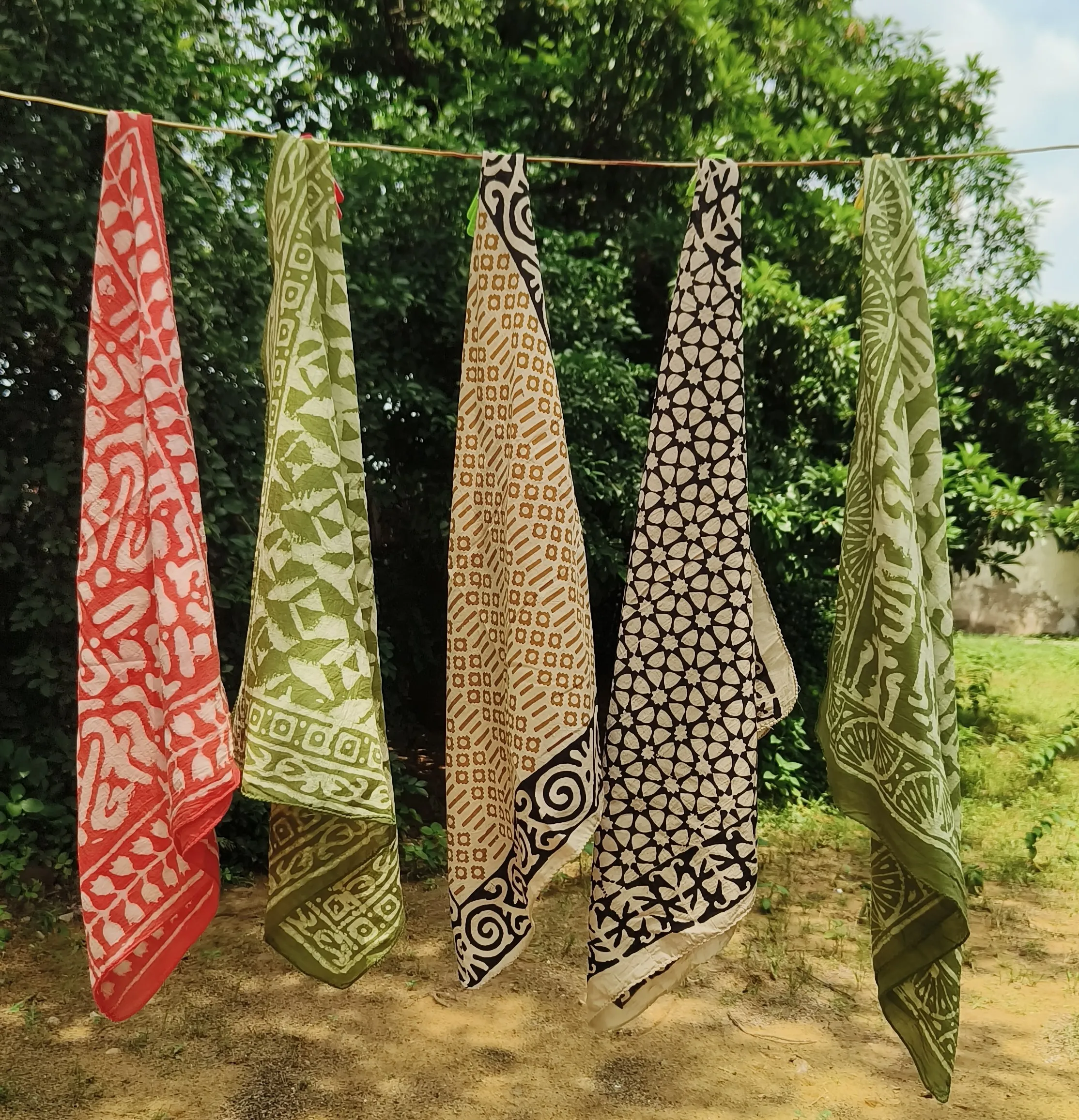 Hand-printed Cotton Towels