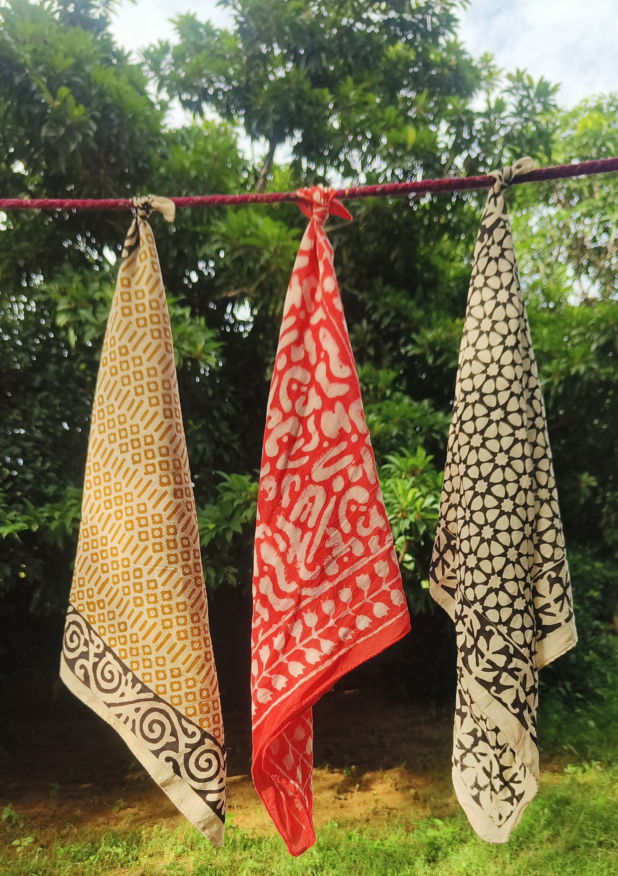 Handcrafted Block Print Scarves