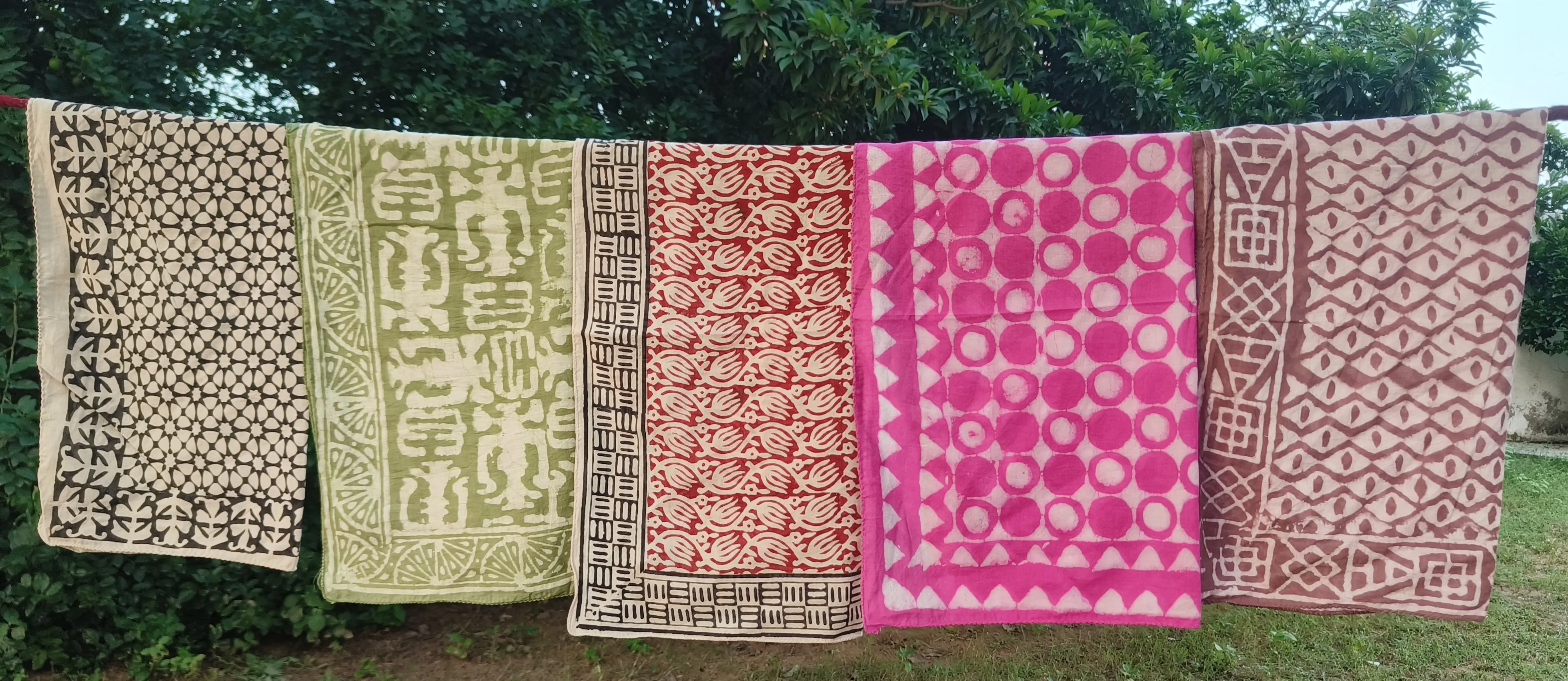 Handcrafted Block Printed Scarves
