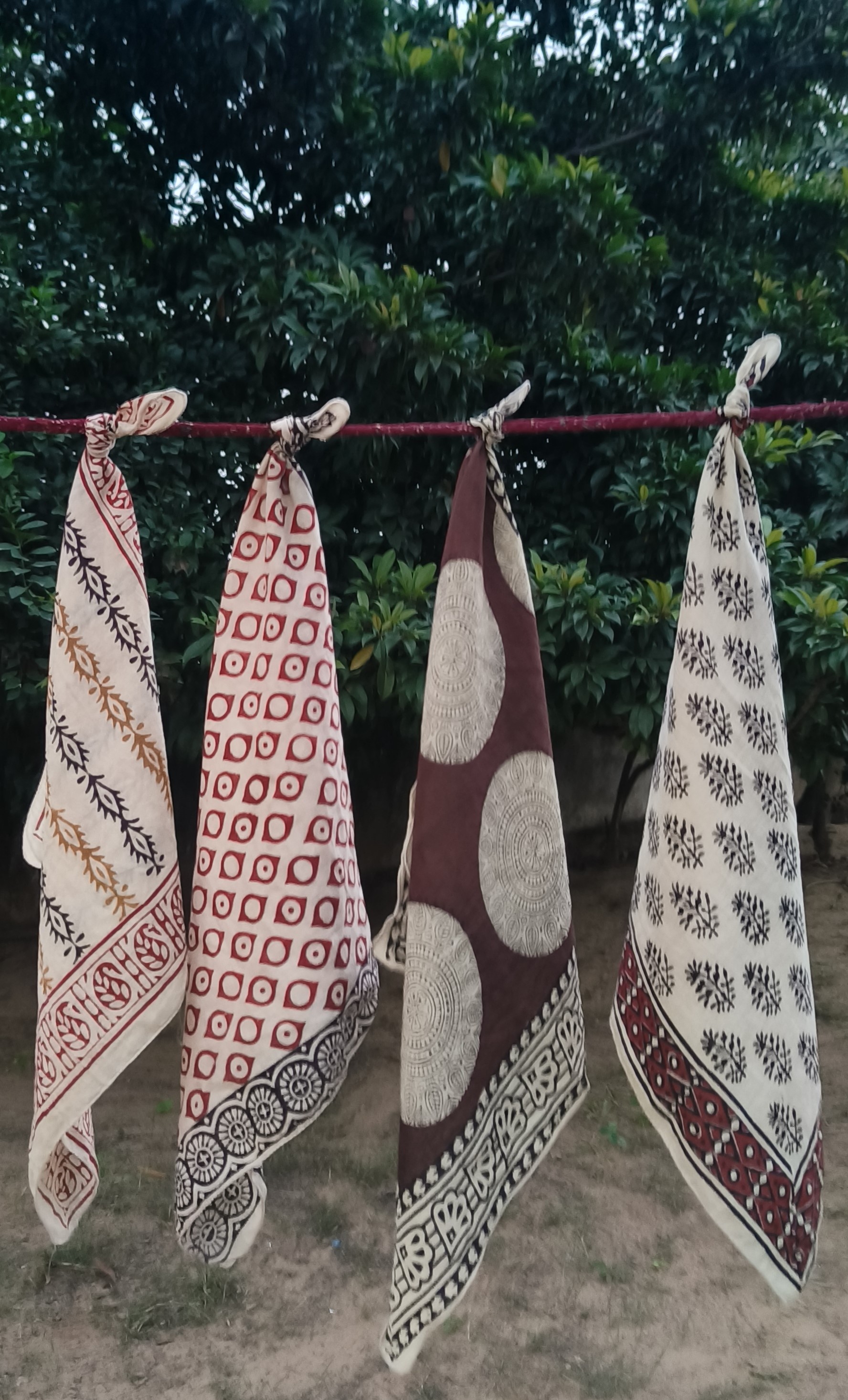 Handmade Block Printed Cotton Tablecloth
