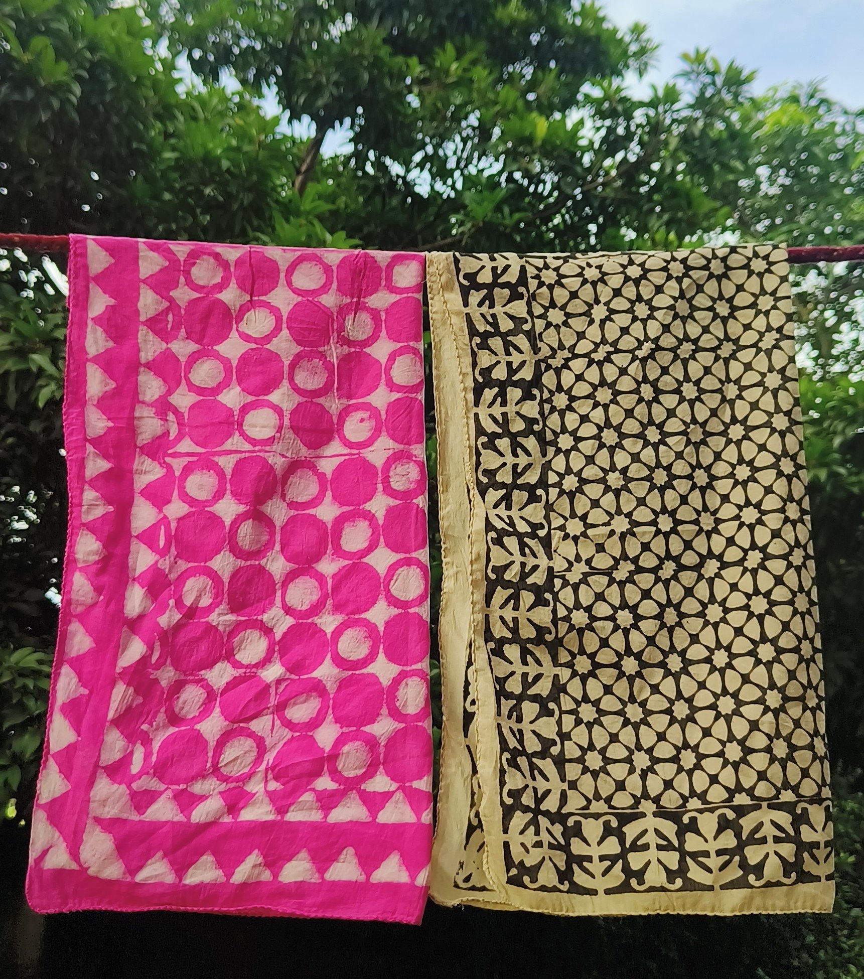 Handcrafted Block Print Scarves