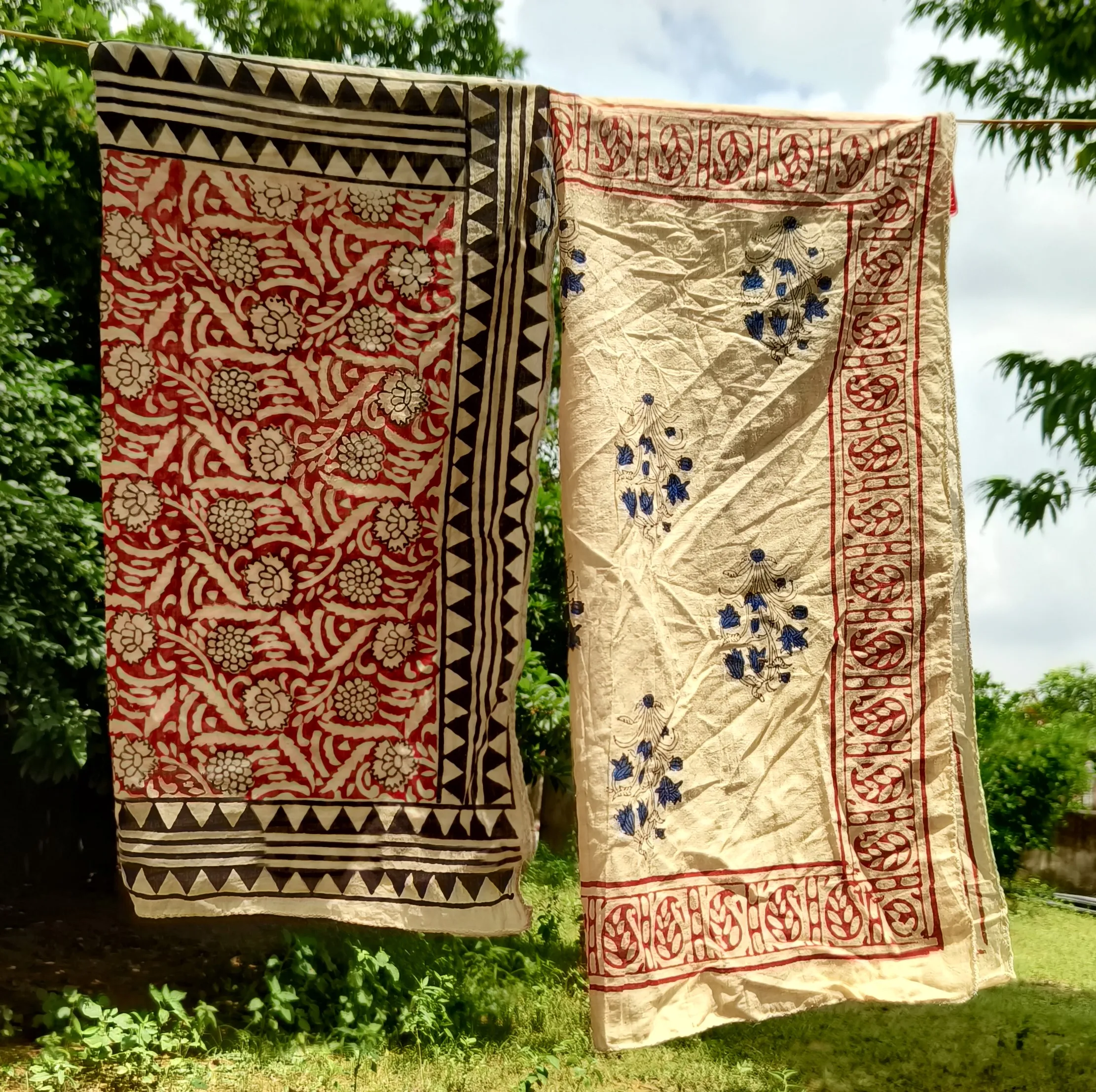 Handcrafted Block Print Cotton Dupattas