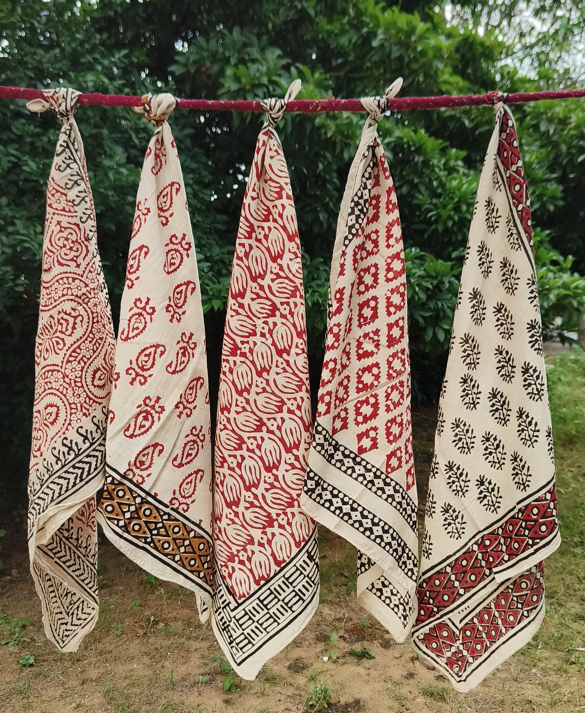 Handcrafted Block Print Cotton Dupattas