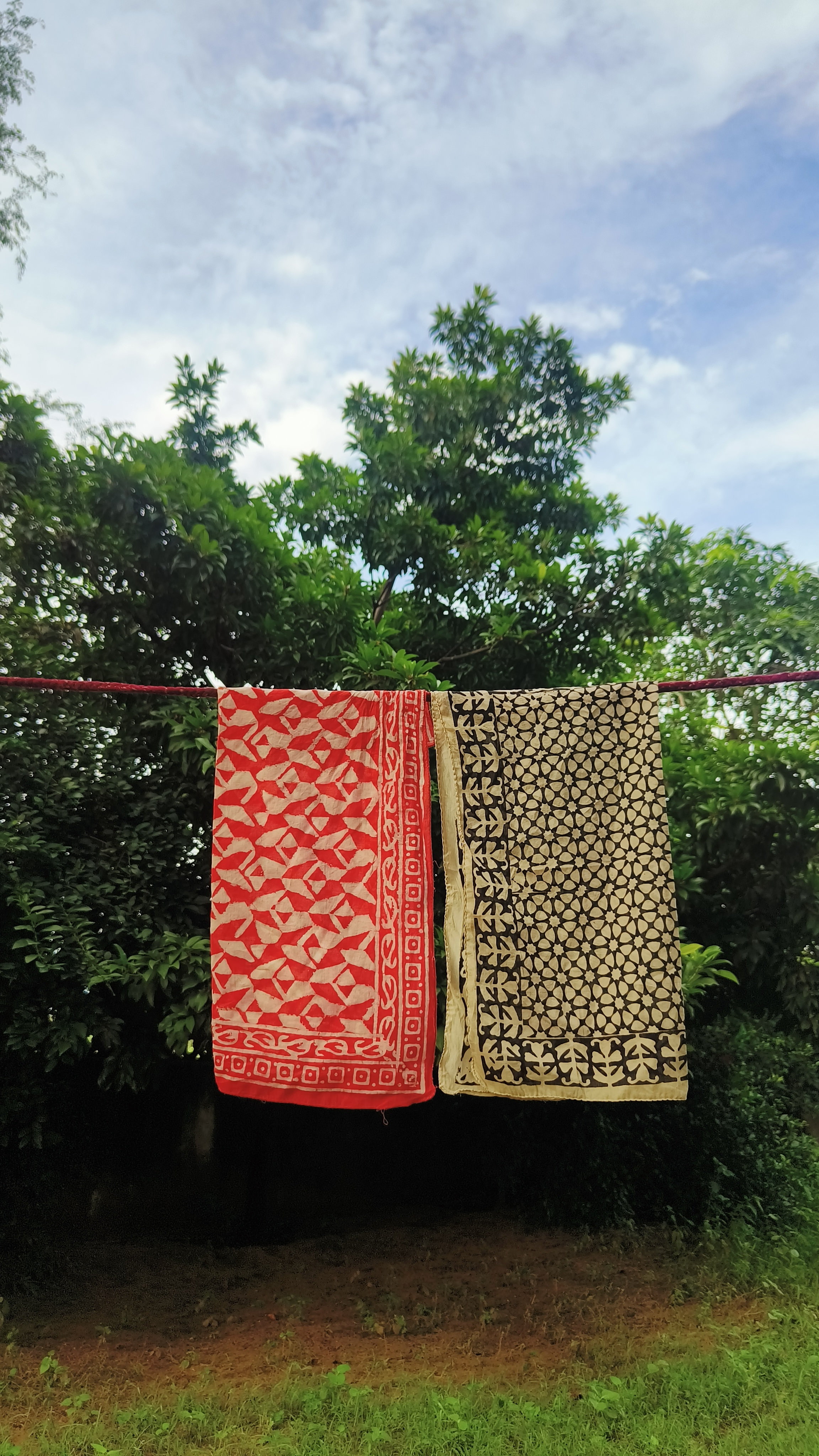 Handmade Printed Cotton Scarves