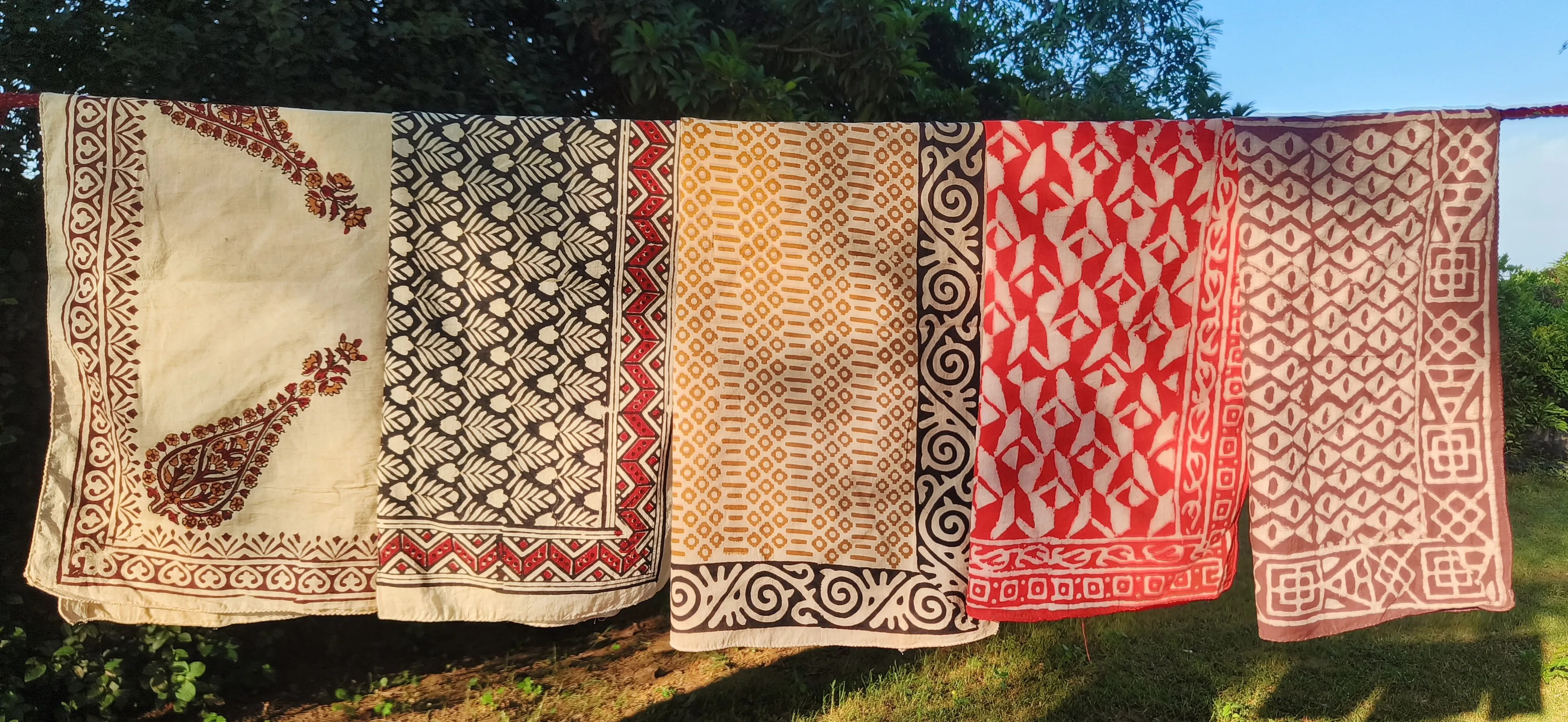 Handcrafted Printed Cotton Scarves