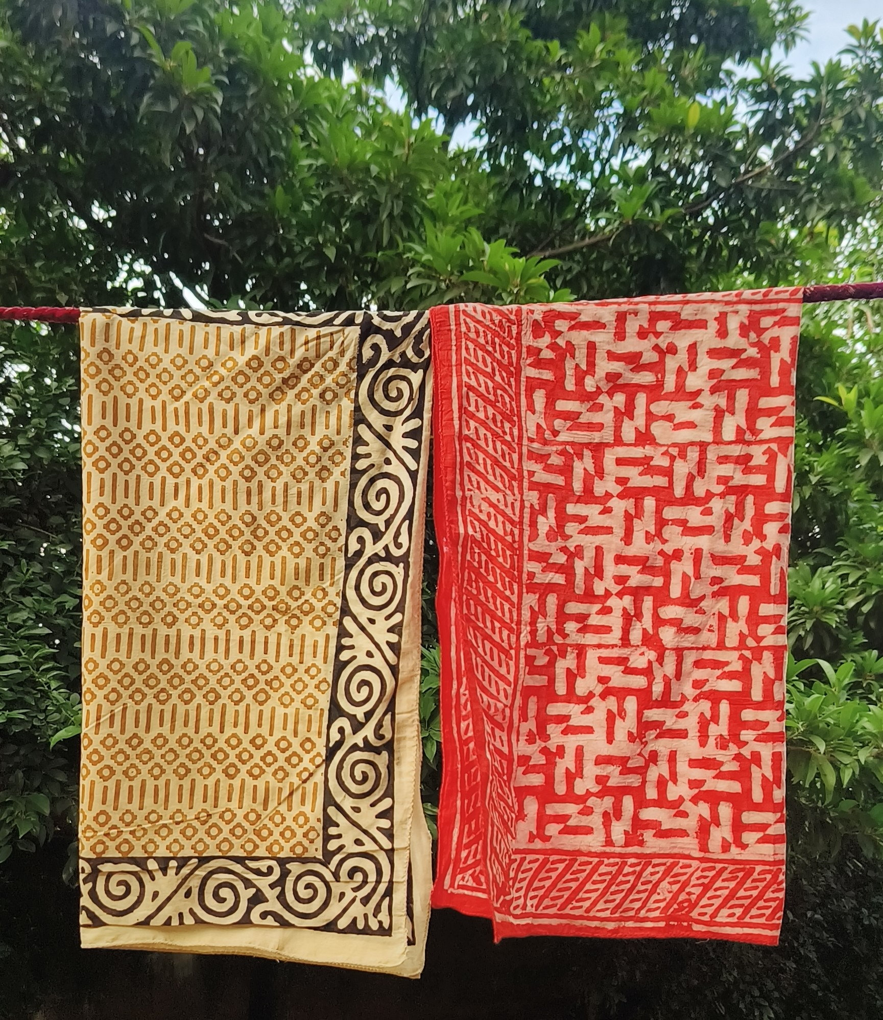 Handcrafted Block Print Scarves
