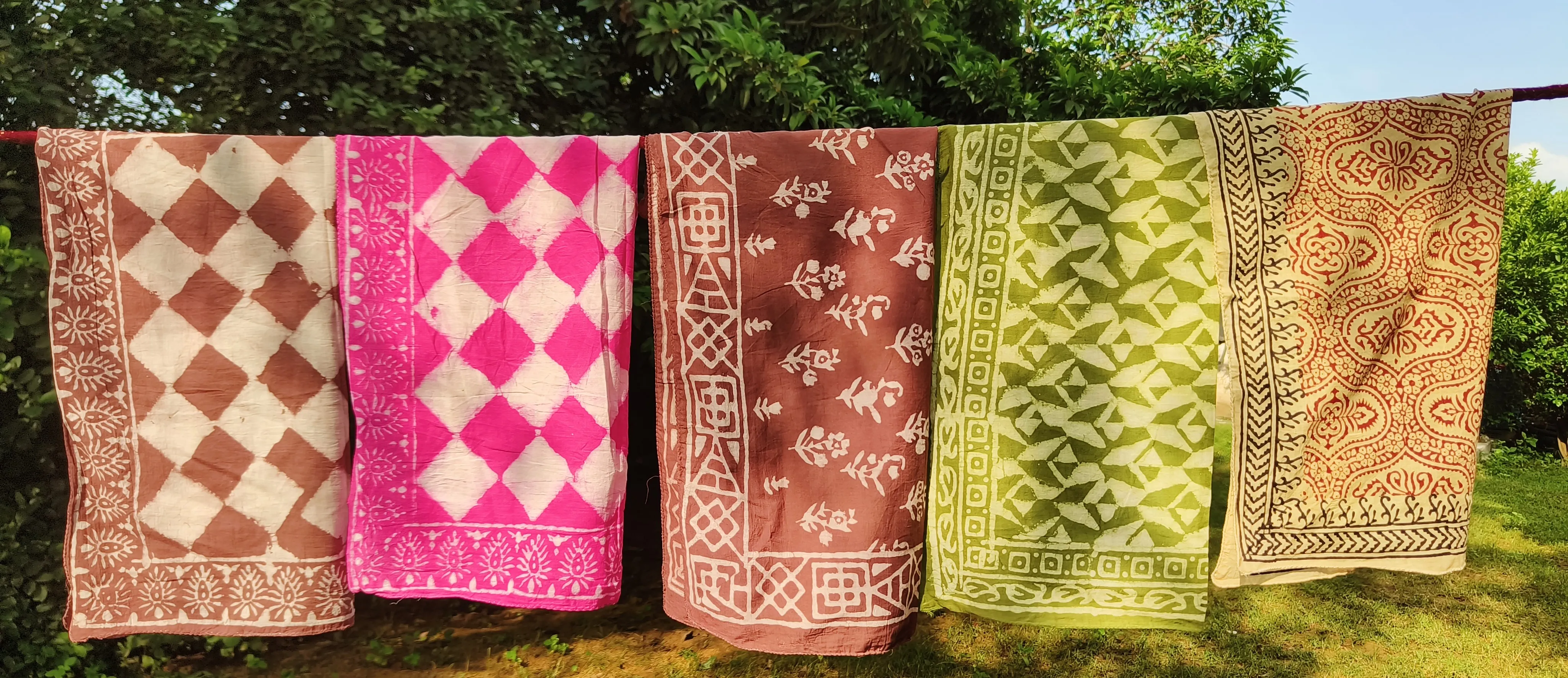 Handcrafted Bandhani Scarves