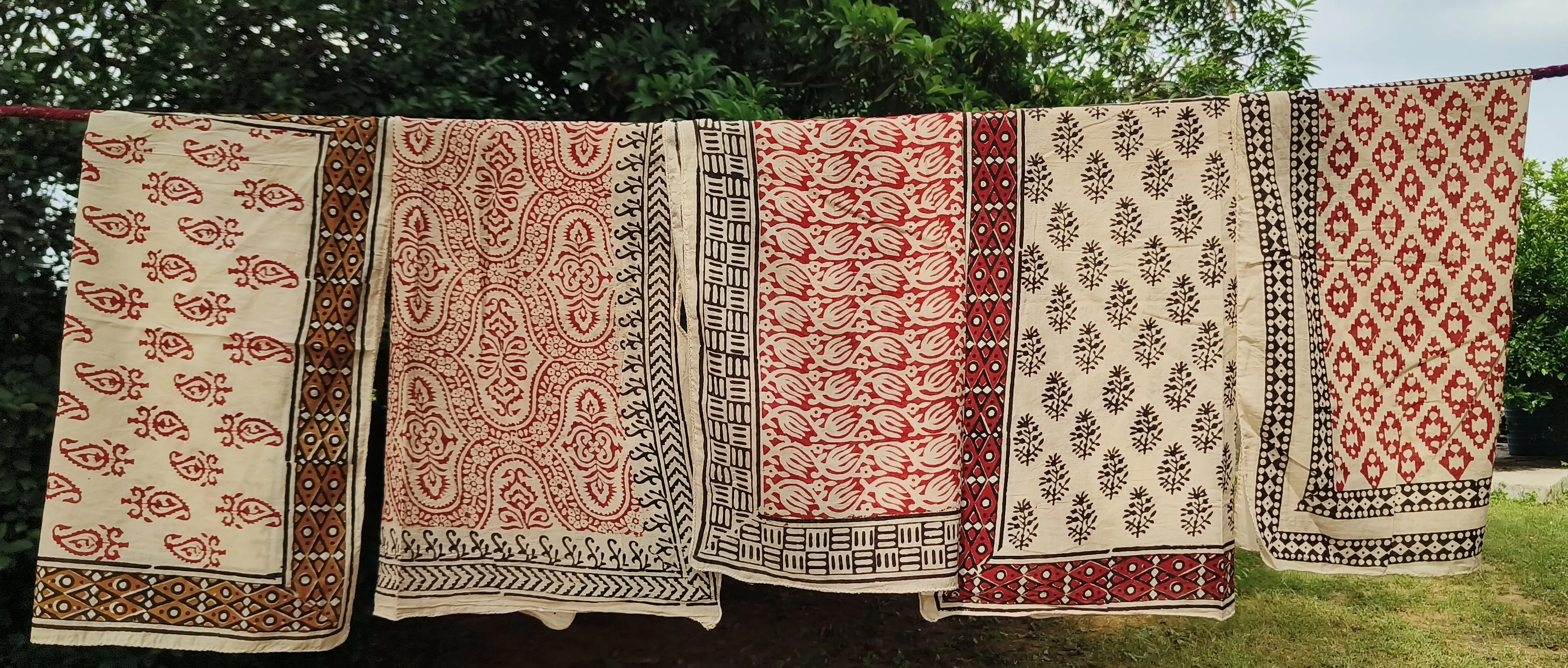 Handcrafted Block Print Cotton Dupattas