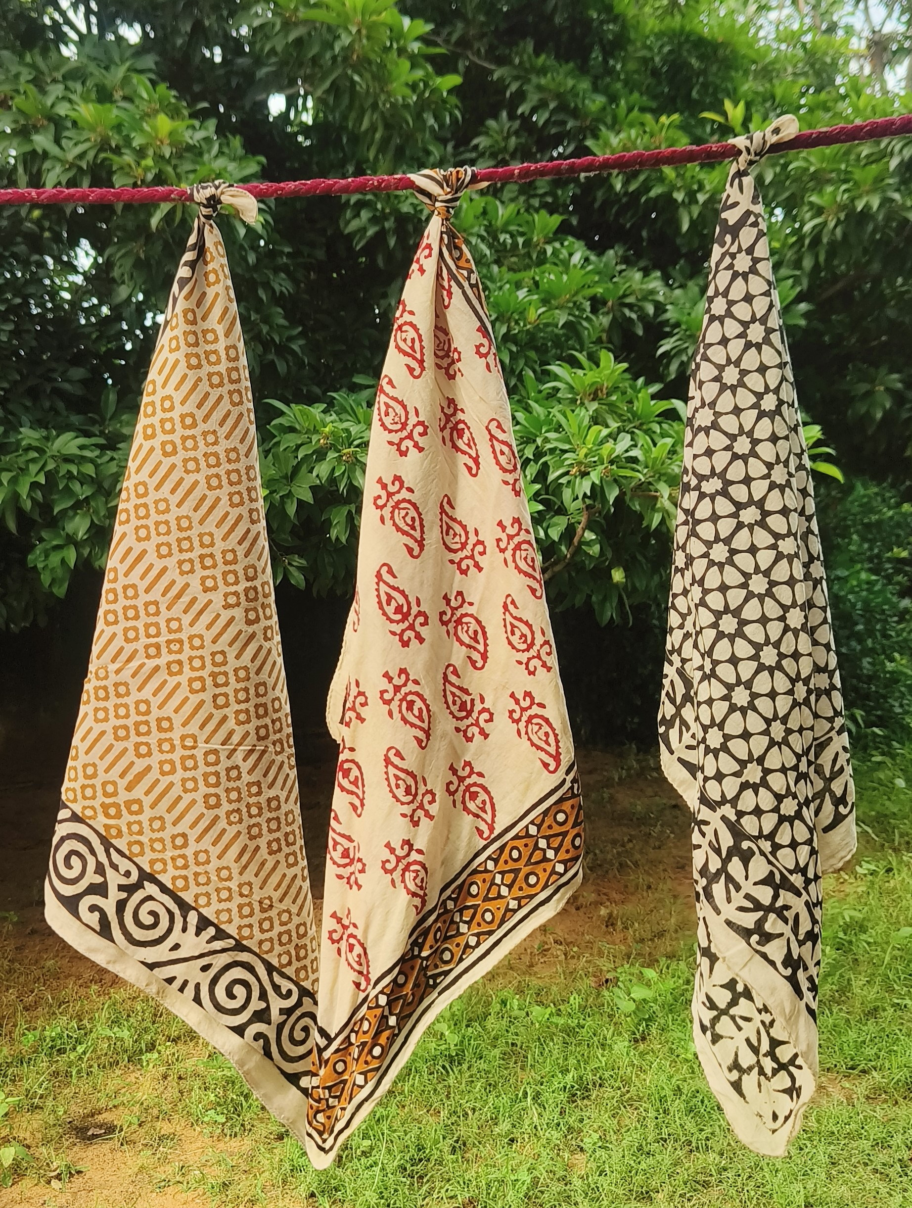 Handcrafted Block Print Scarves