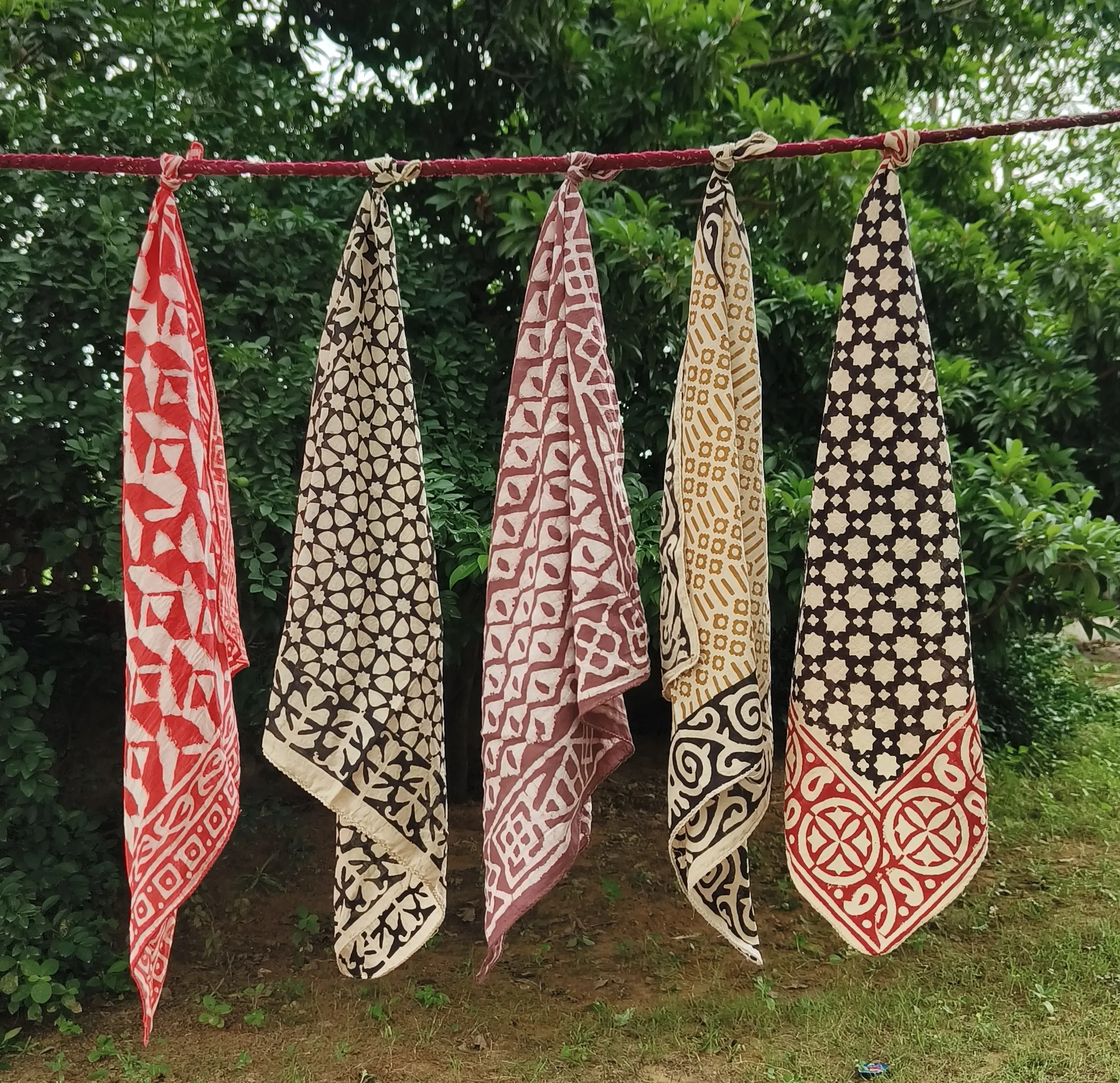 Handcrafted Block Print Cotton Scarves