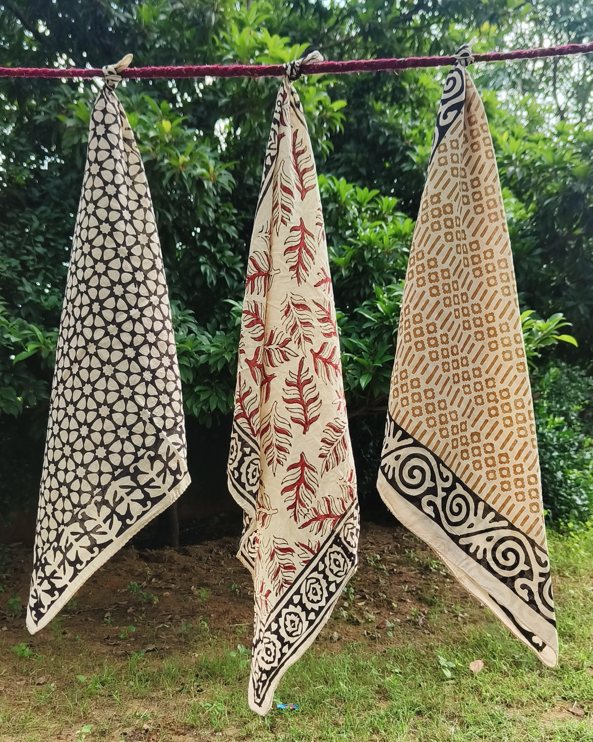 Handcrafted Block Print Cotton Scarves