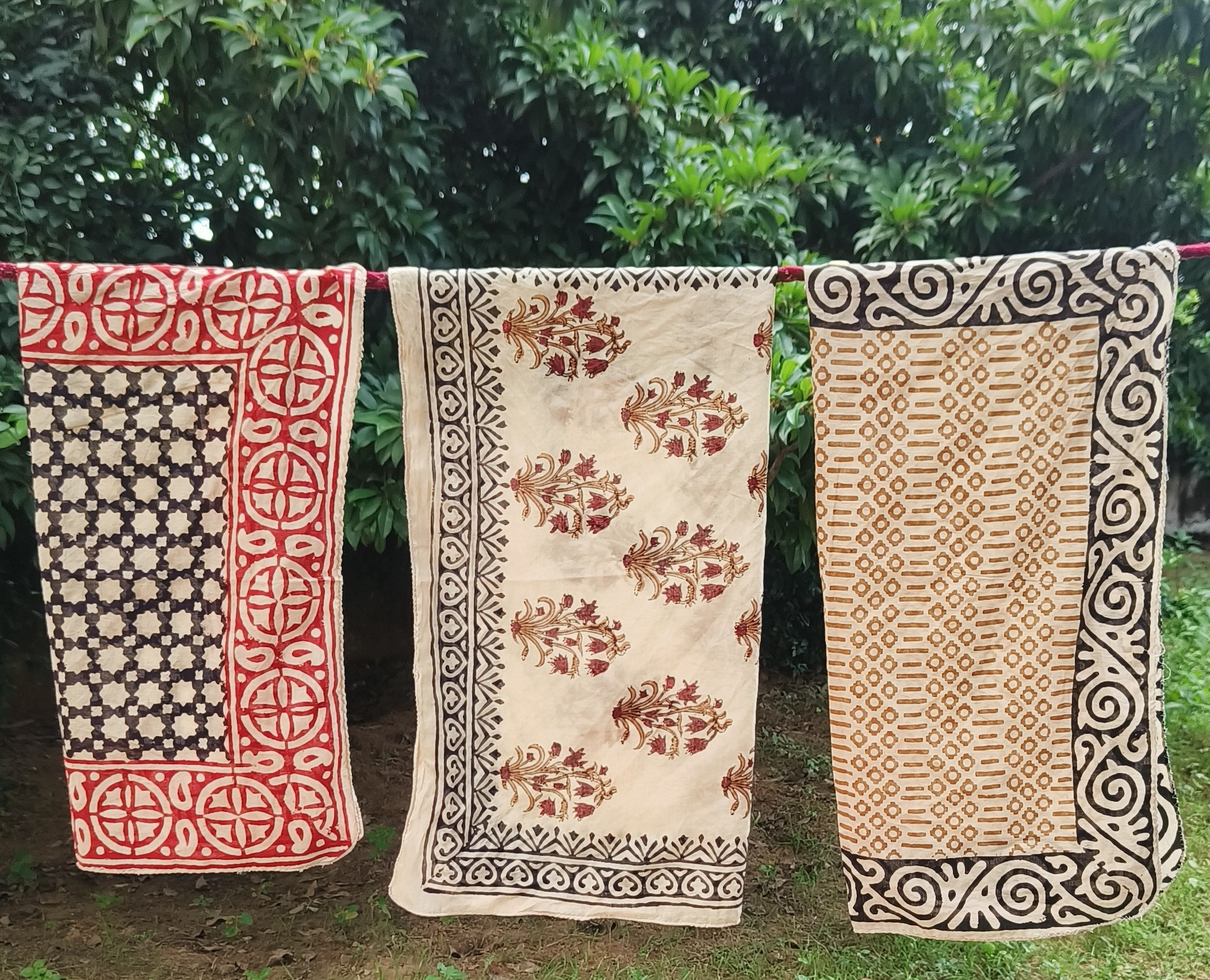 Handcrafted Block Print Scarves