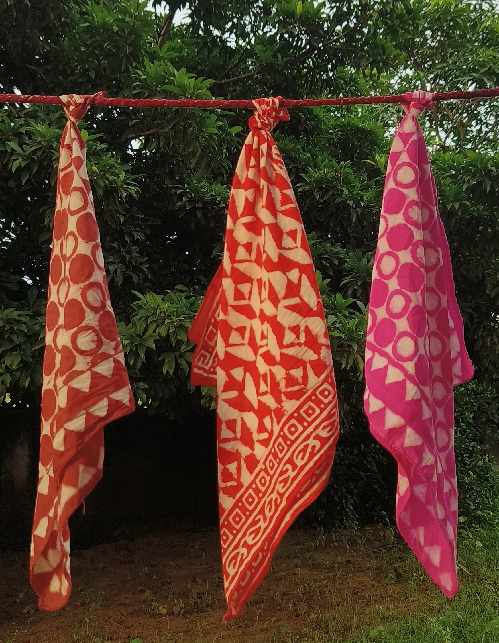 Handmade Batik Cotton Scarves