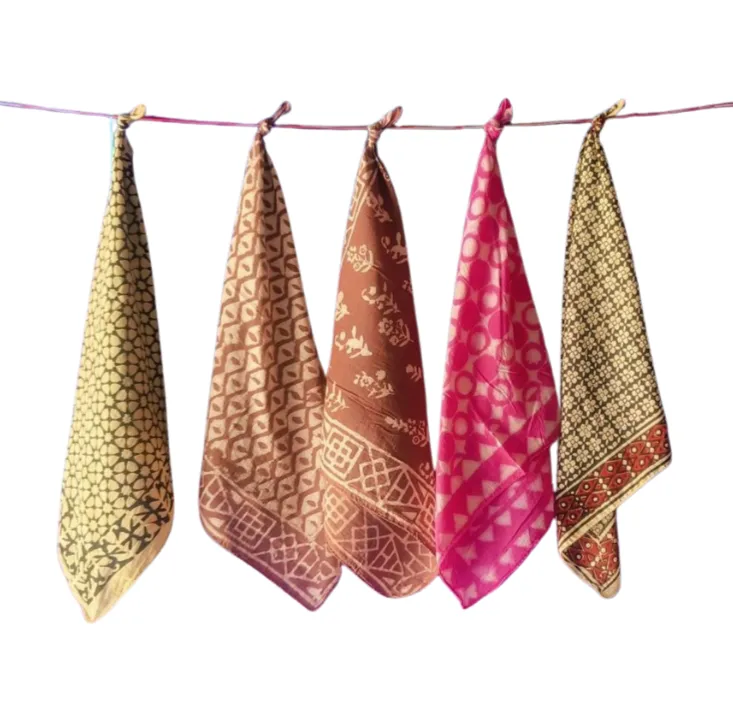Printed Cotton Handkerchiefs Set