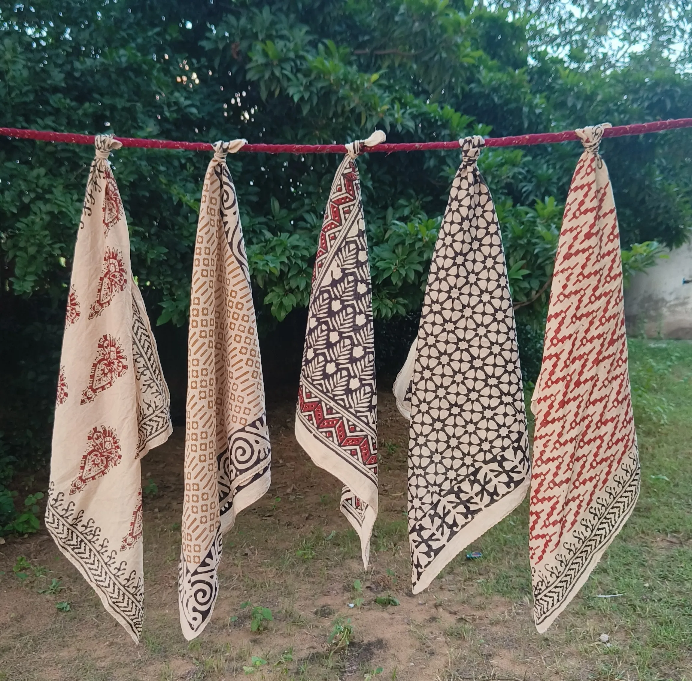 Handcrafted Printed Cotton Scarves