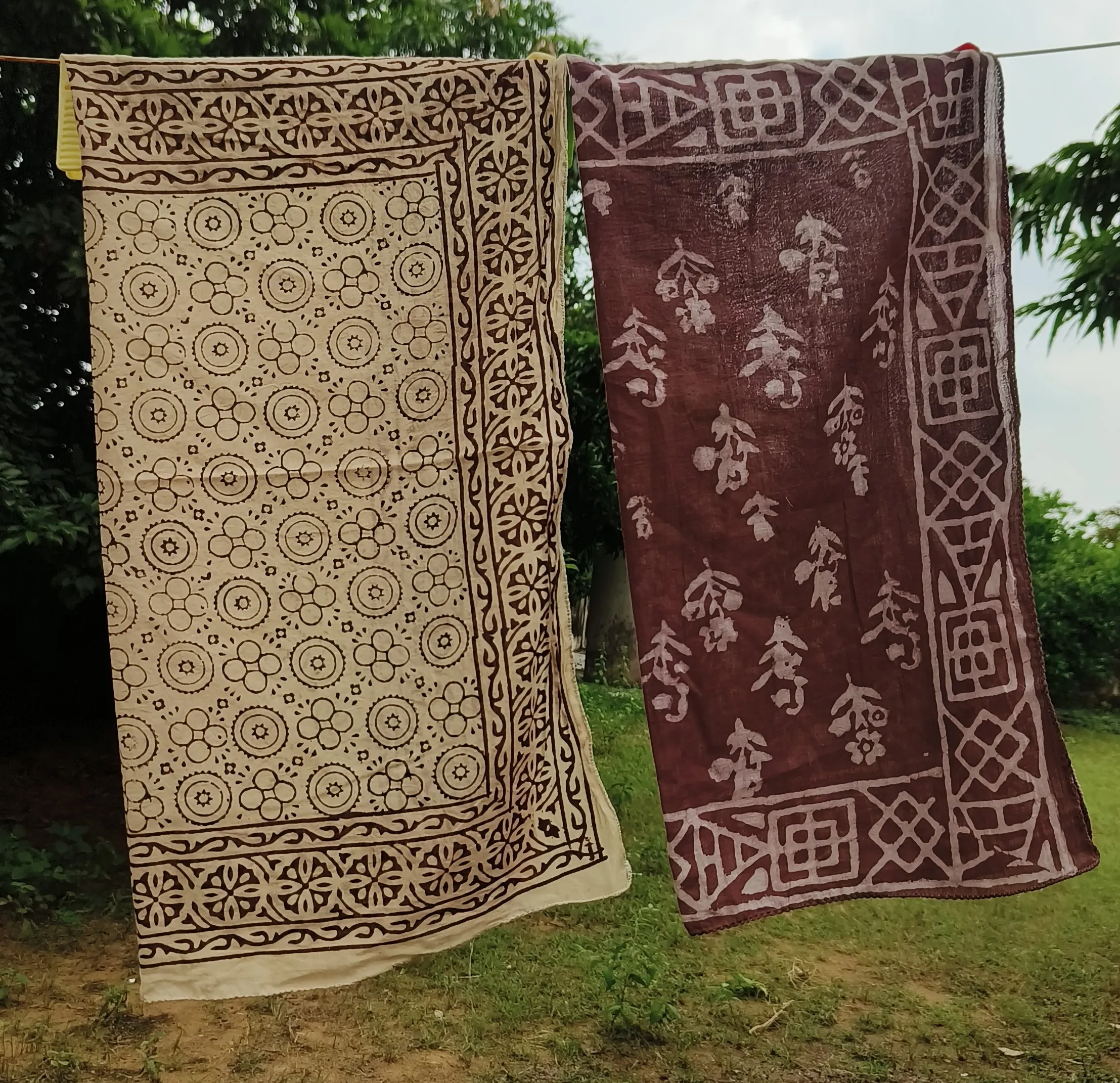 Handcrafted Cotton Block Print Scarves
