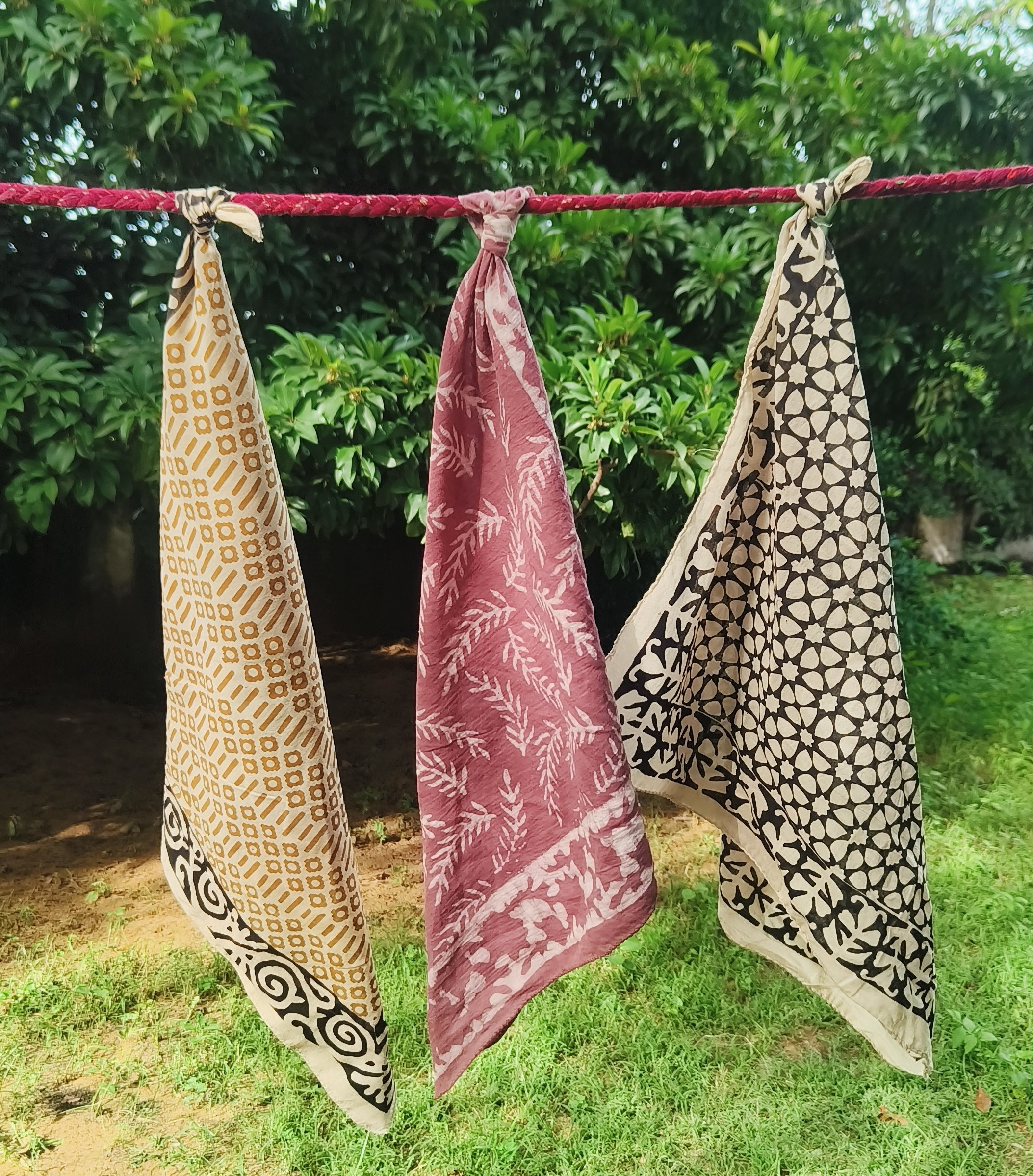 Handcrafted Block Print Scarves