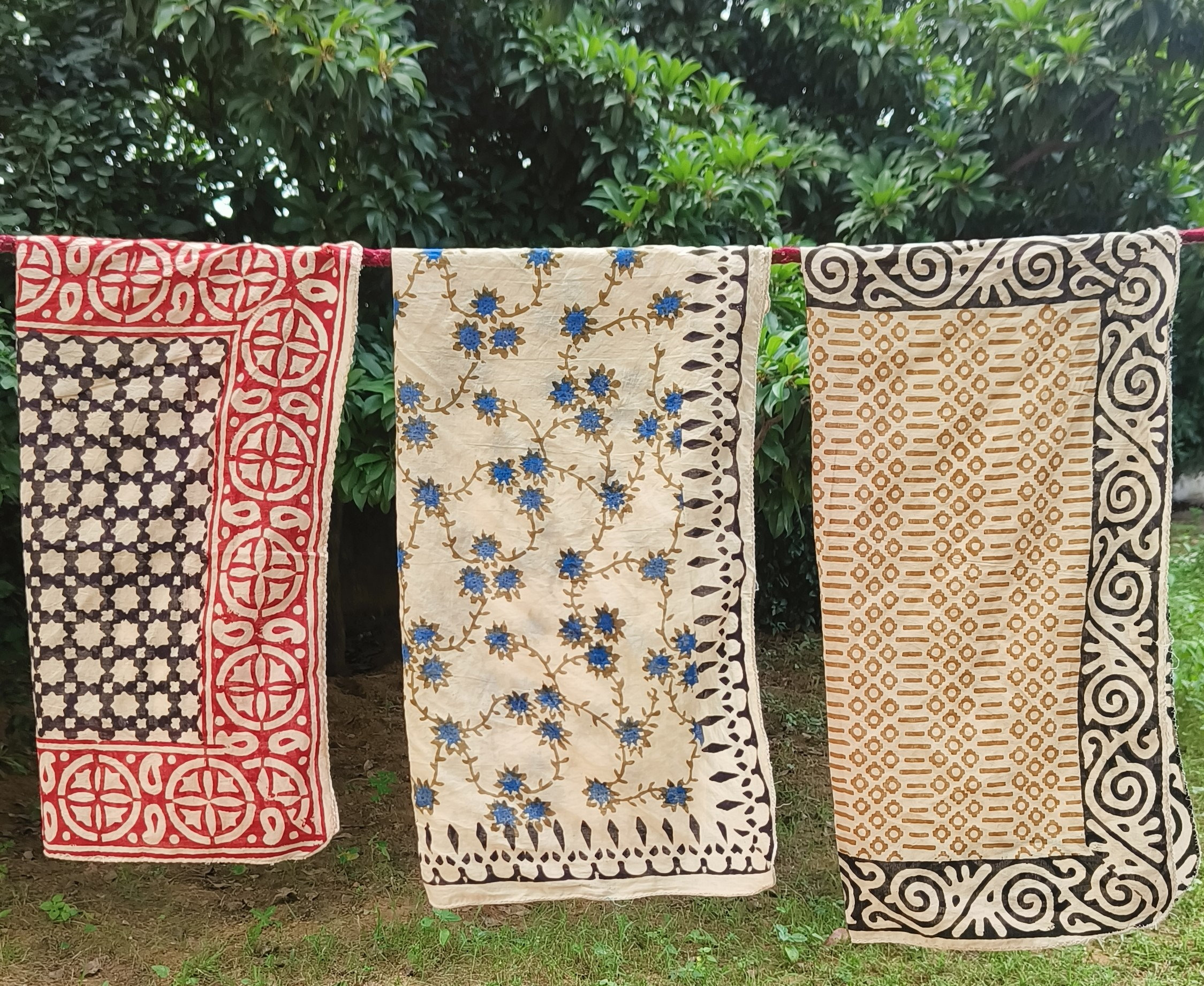 Handcrafted Block Printed Scarves
