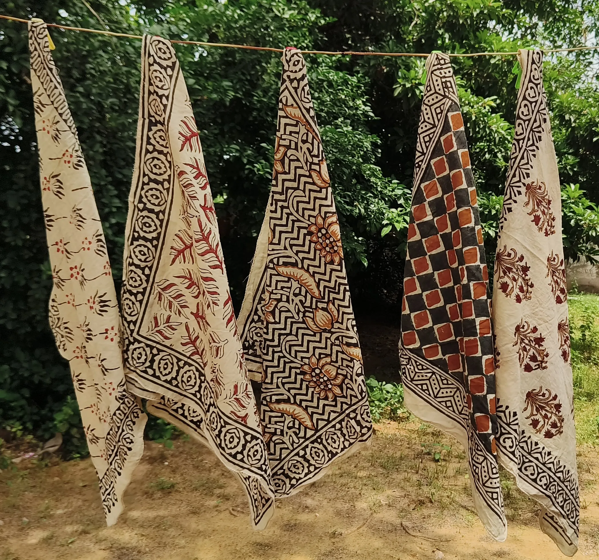 Handcrafted Block Print Cotton Scarves