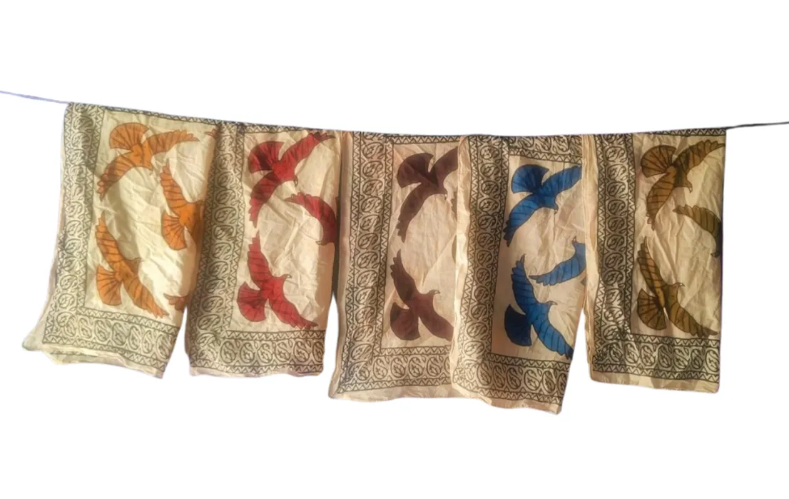 Handmade Printed Cotton Scarves