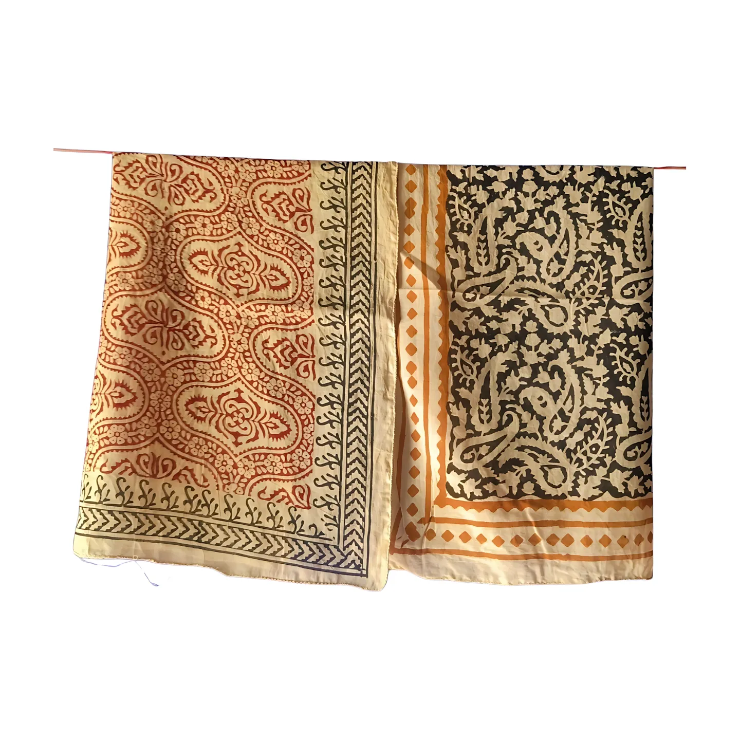 Artisan Cotton Bandanas (Set of 5) – Hand Block Printed Scarf Collection