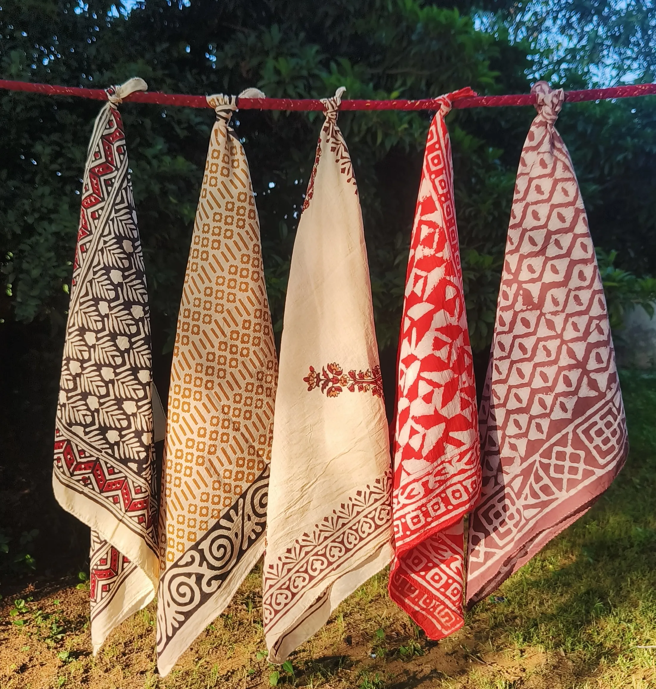 Handcrafted Printed Cotton Scarves