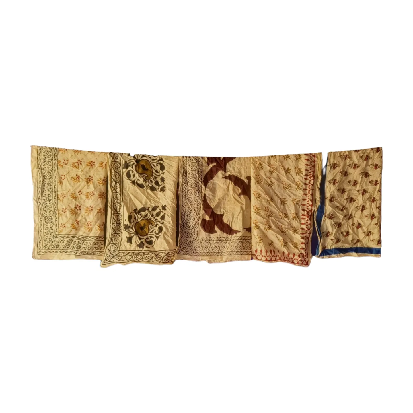Vintage Patterned Silk Scarves