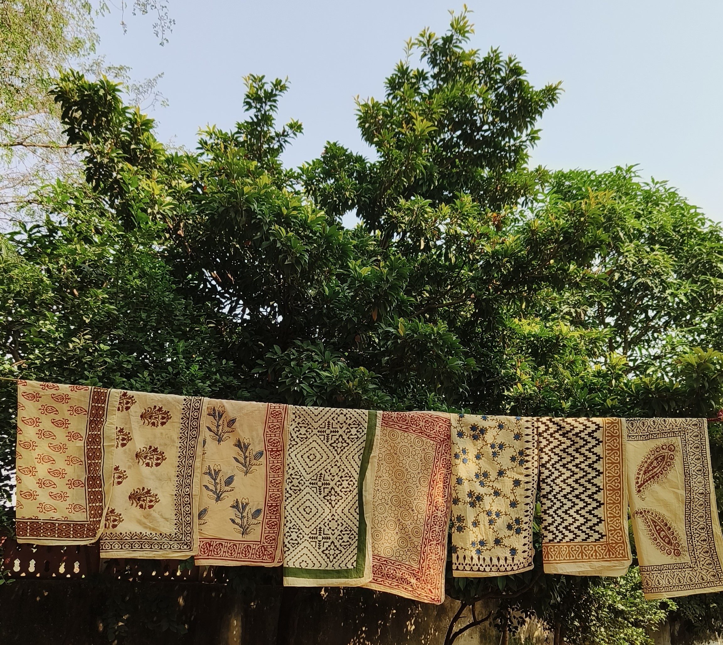 Handcrafted Block Print Cotton Throw