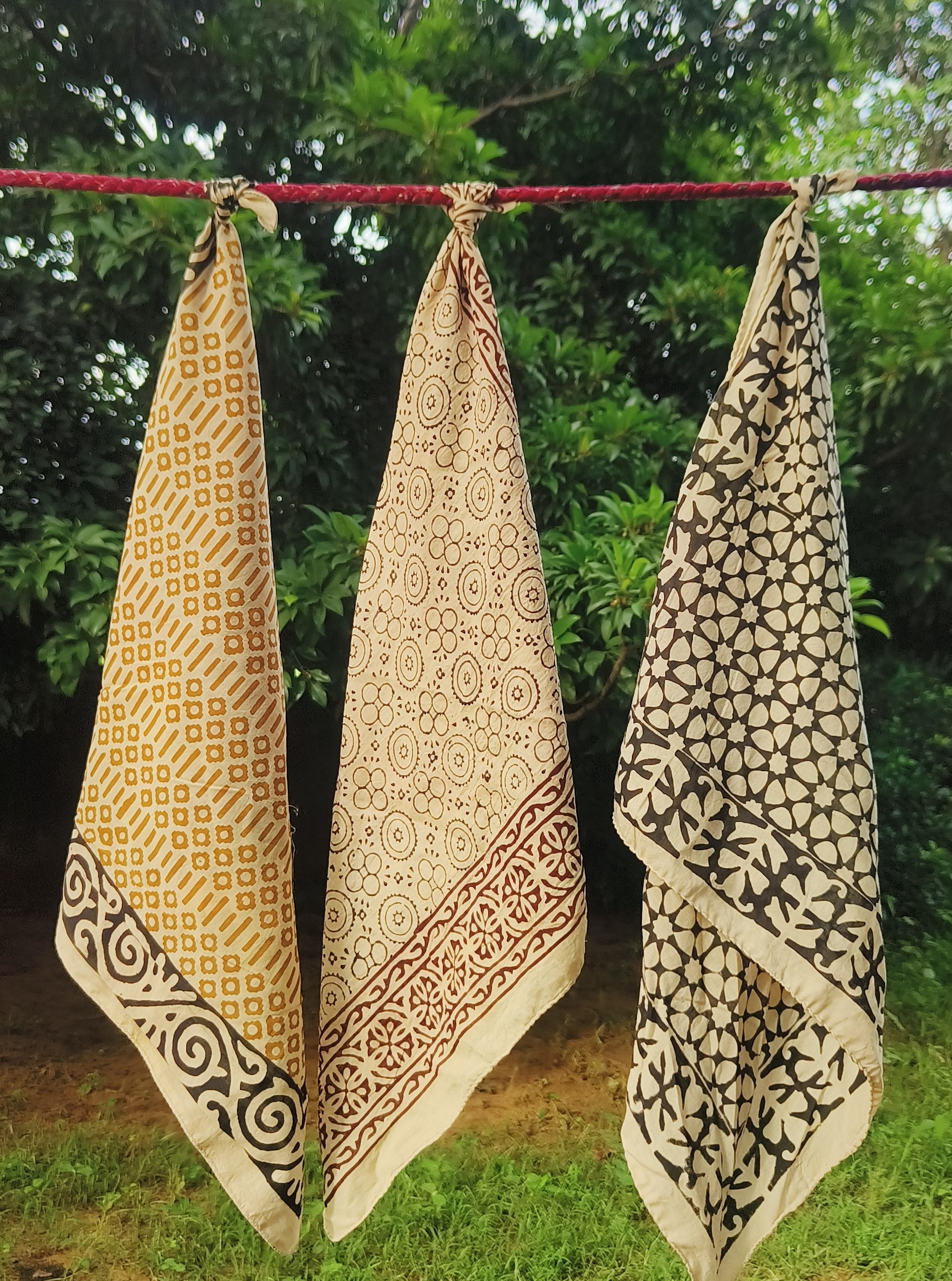Handcrafted Printed Cotton Scarves