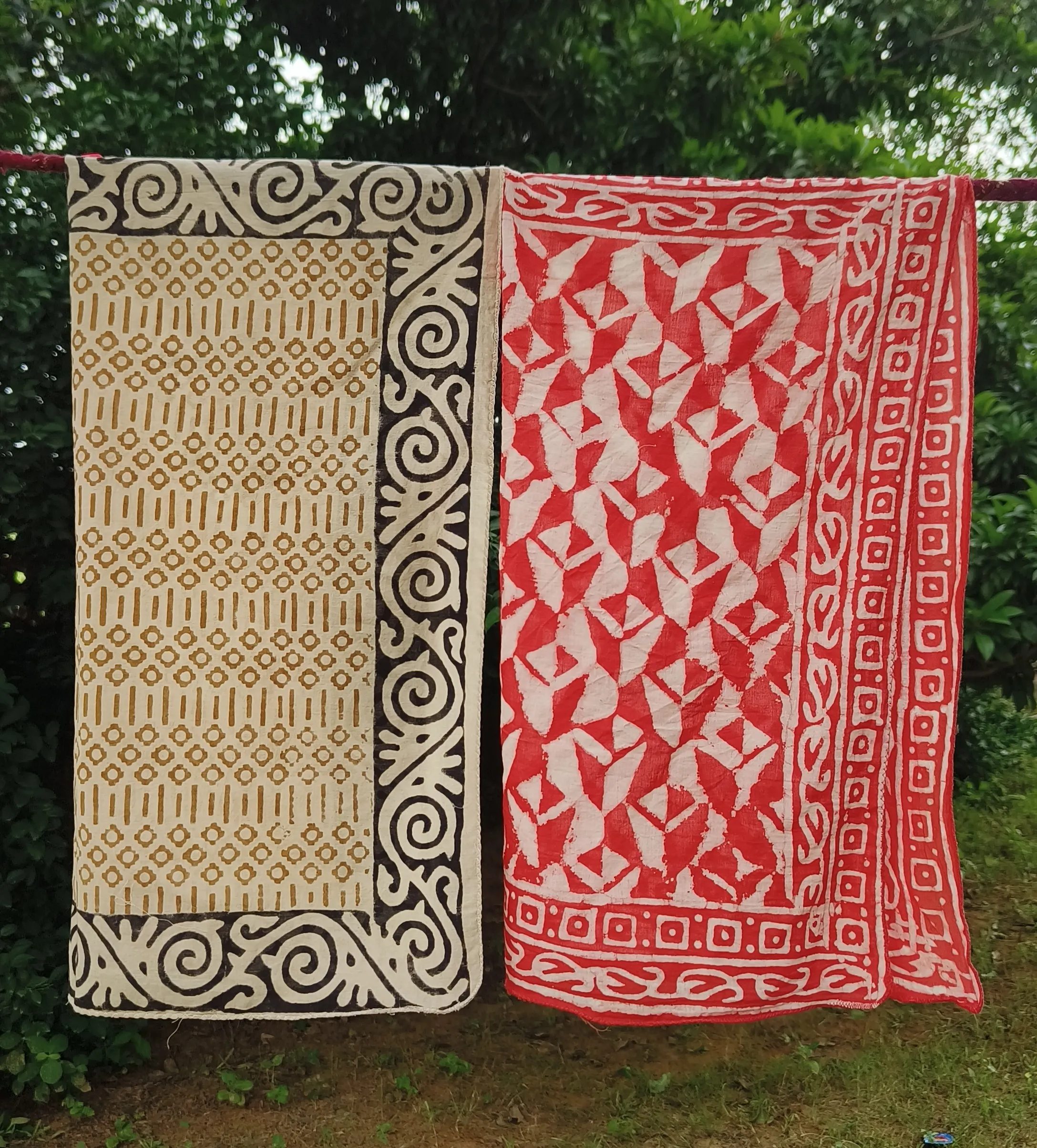 Handcrafted Block Print Cotton Scarves