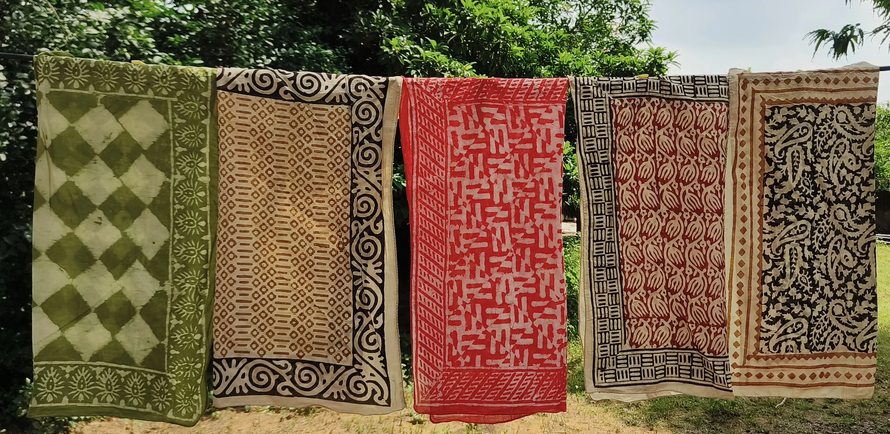 Handcrafted Block Print Cotton Scarves