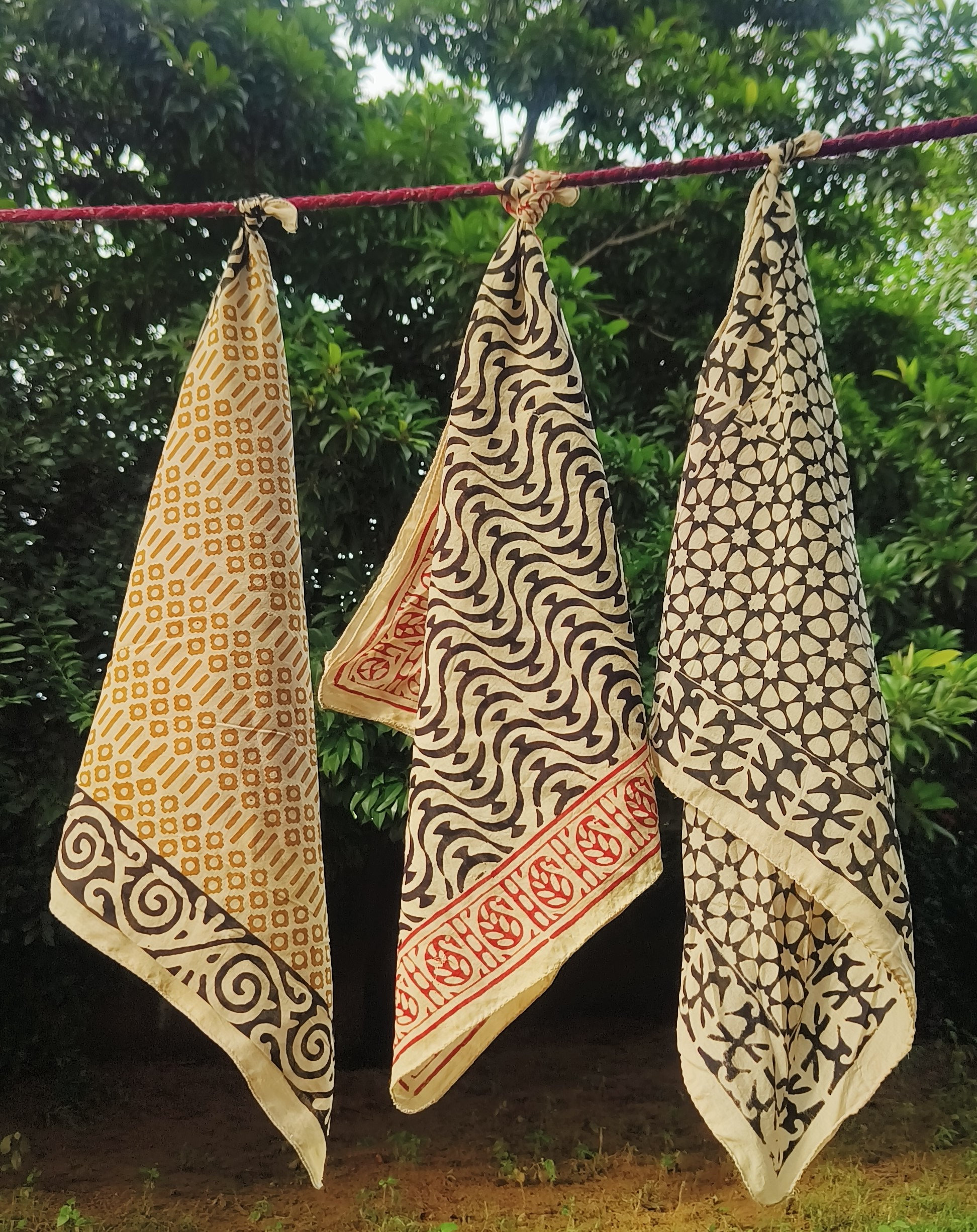 Handcrafted Block Print Cotton Scarves
