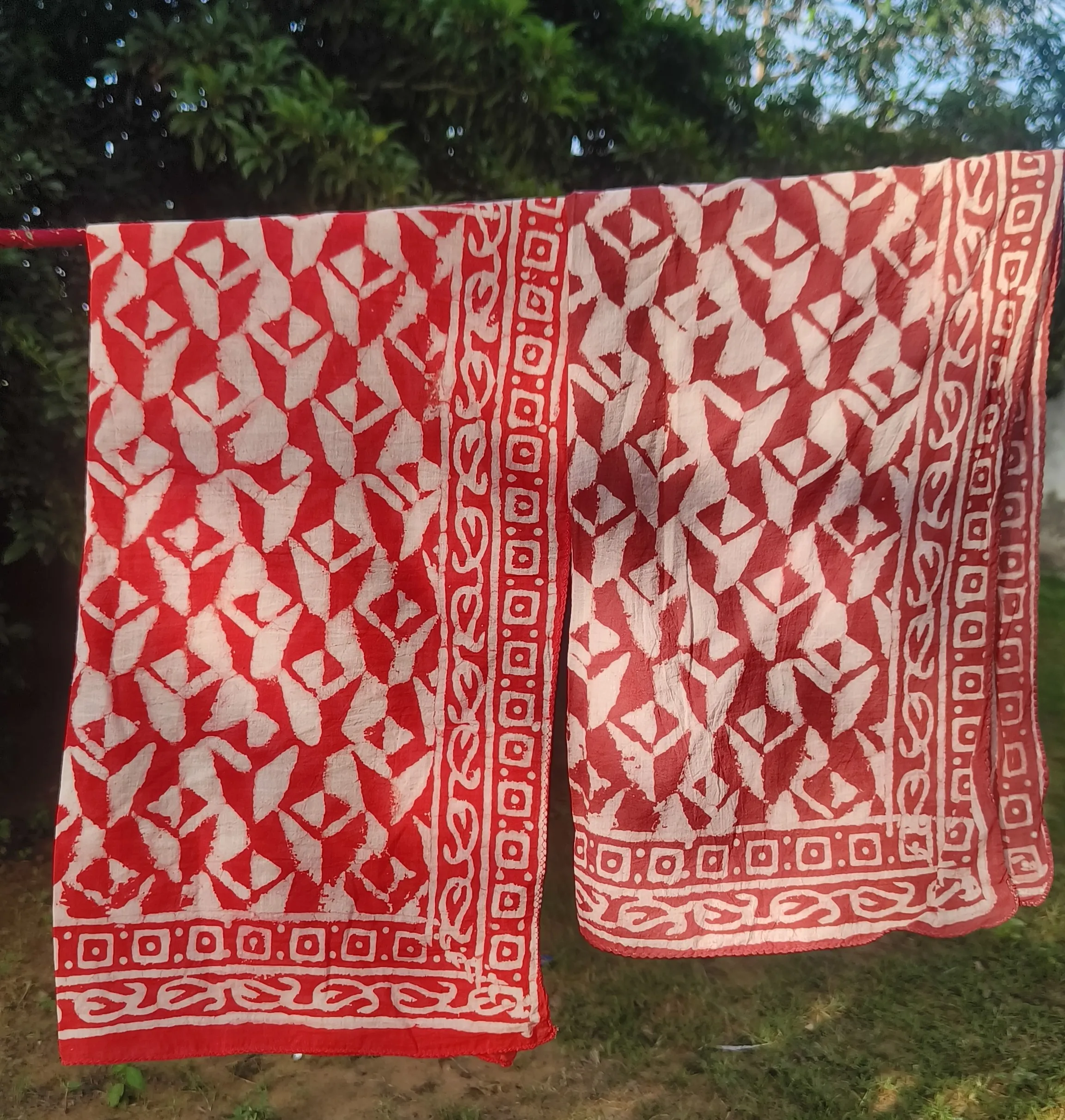 Handmade Patterned Scarves