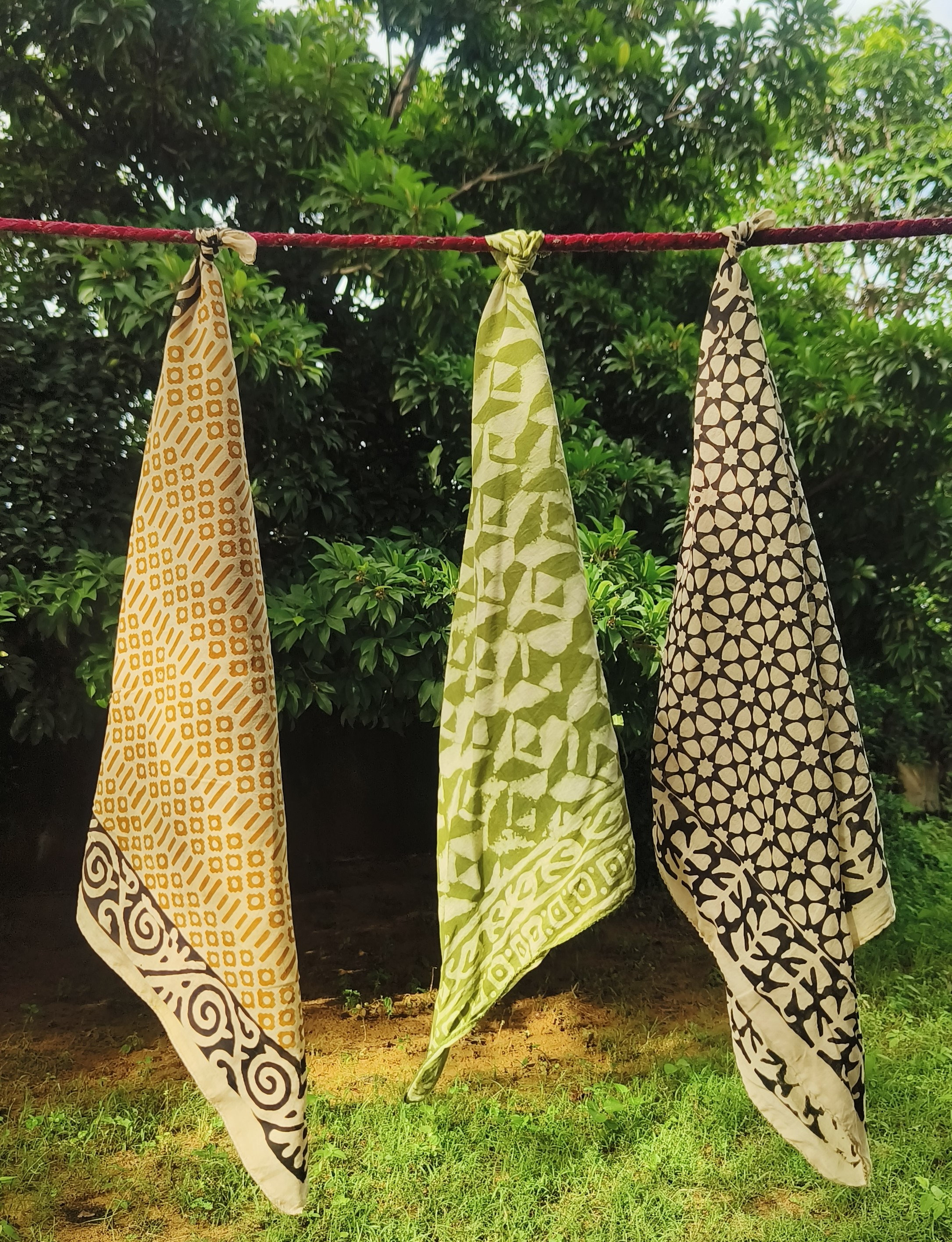 Handcrafted Block Print Cotton Scarves