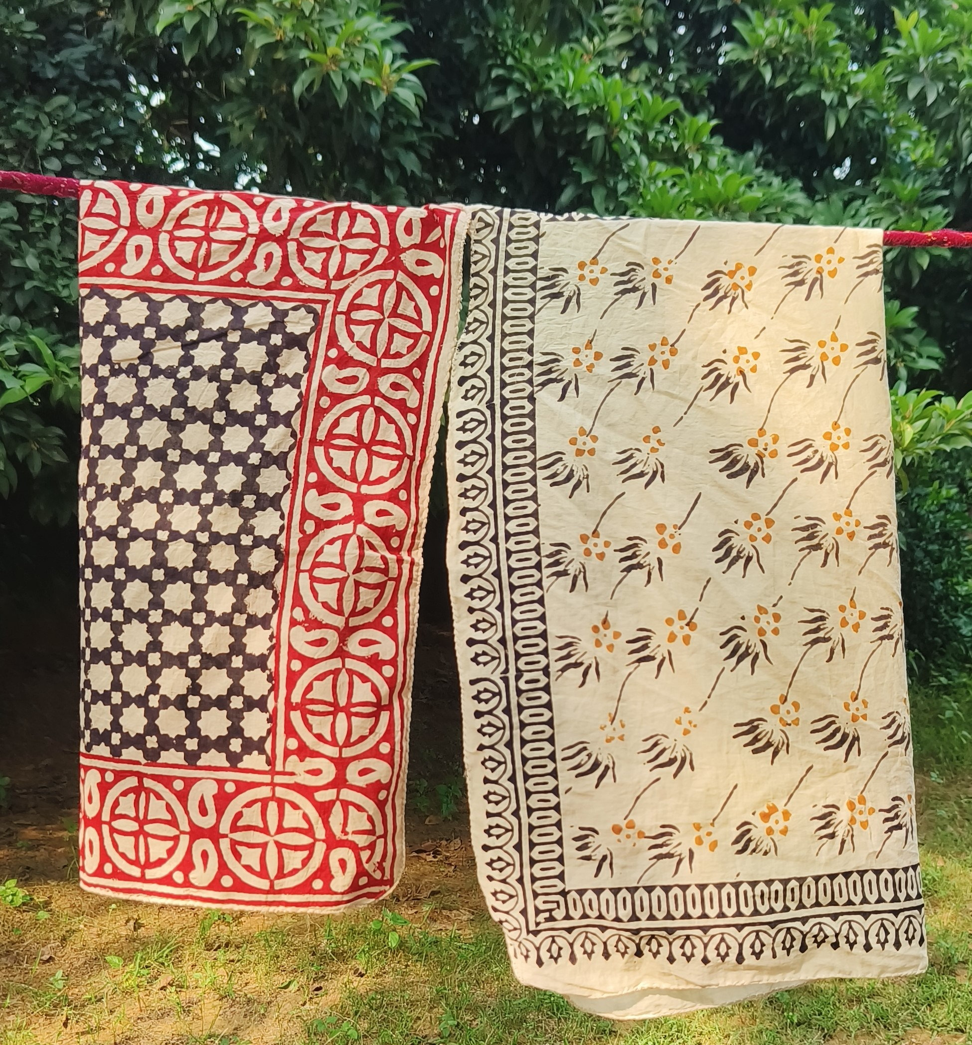 Handcrafted Block Printed Scarves