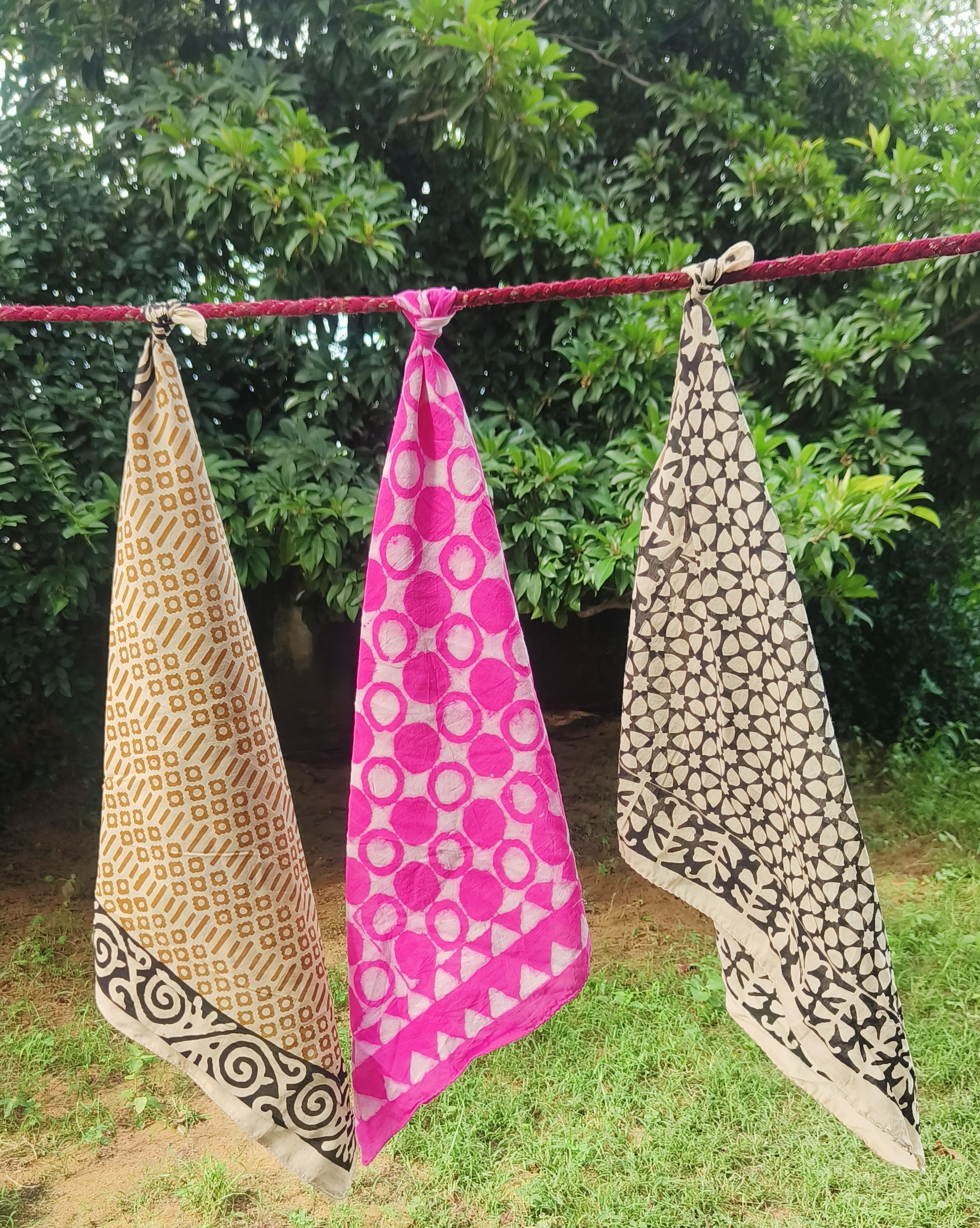 Handcrafted Block Print Scarves