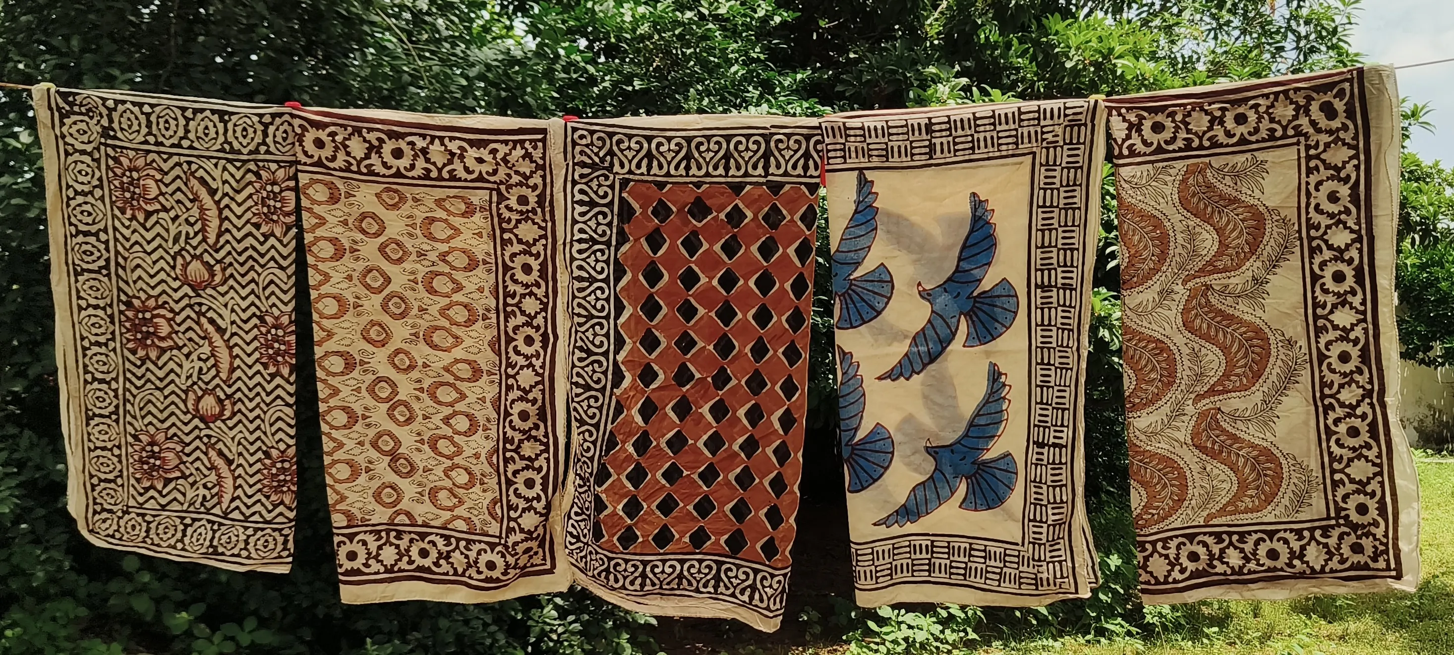 Handcrafted Block Printed Cotton Sarongs