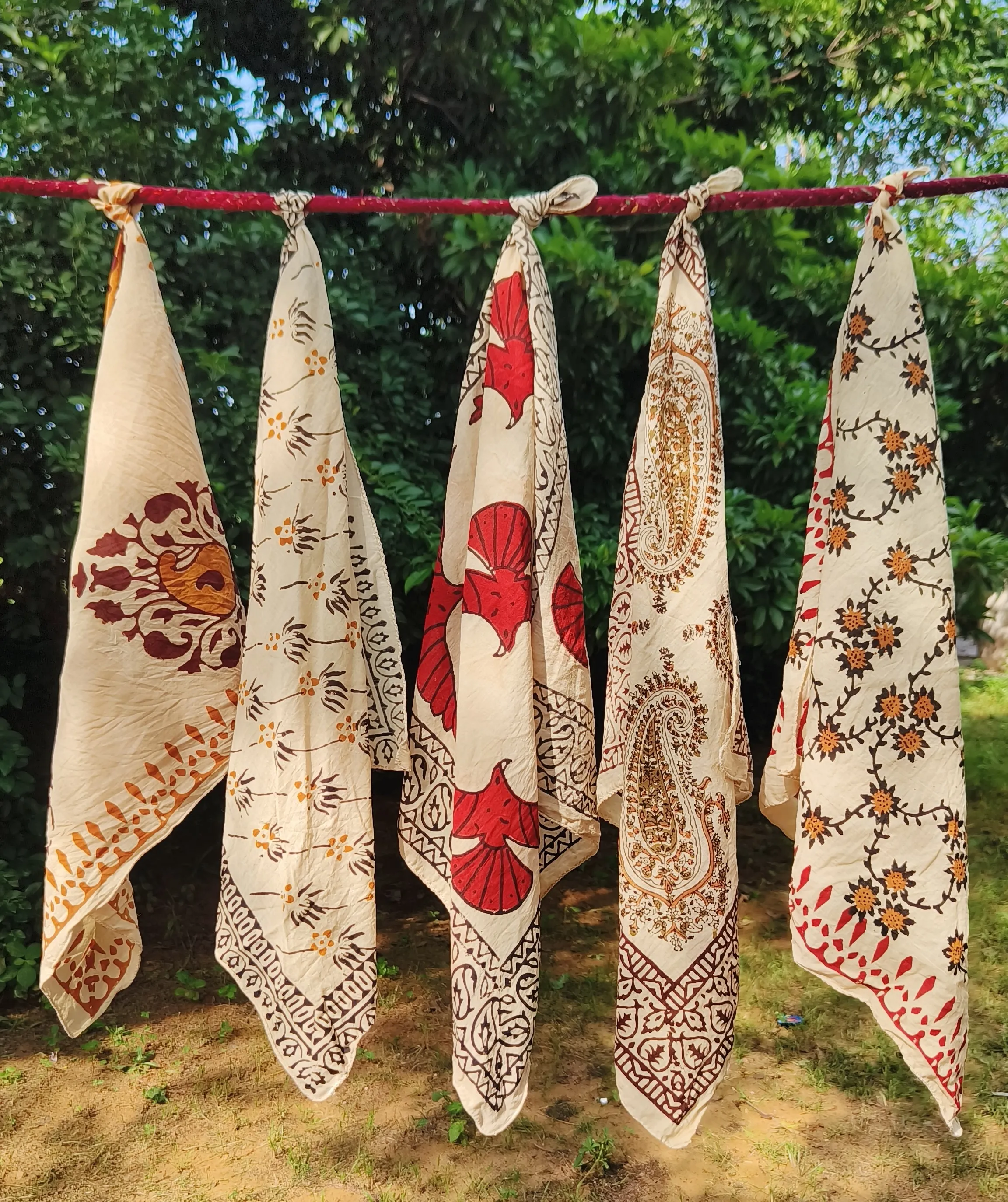 Handcrafted Block Print Cotton Scarves