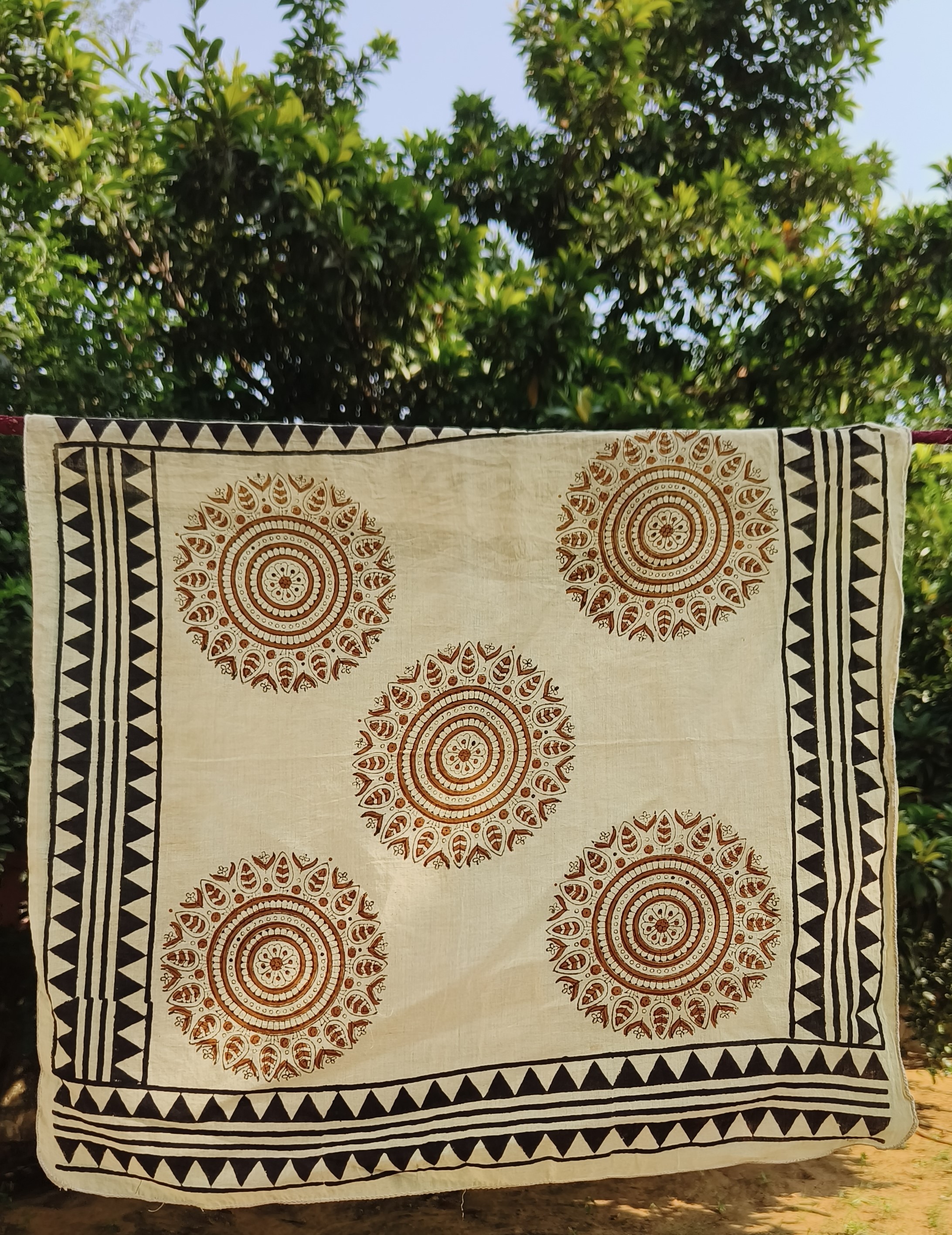 Handcrafted Block Print Cotton Throw