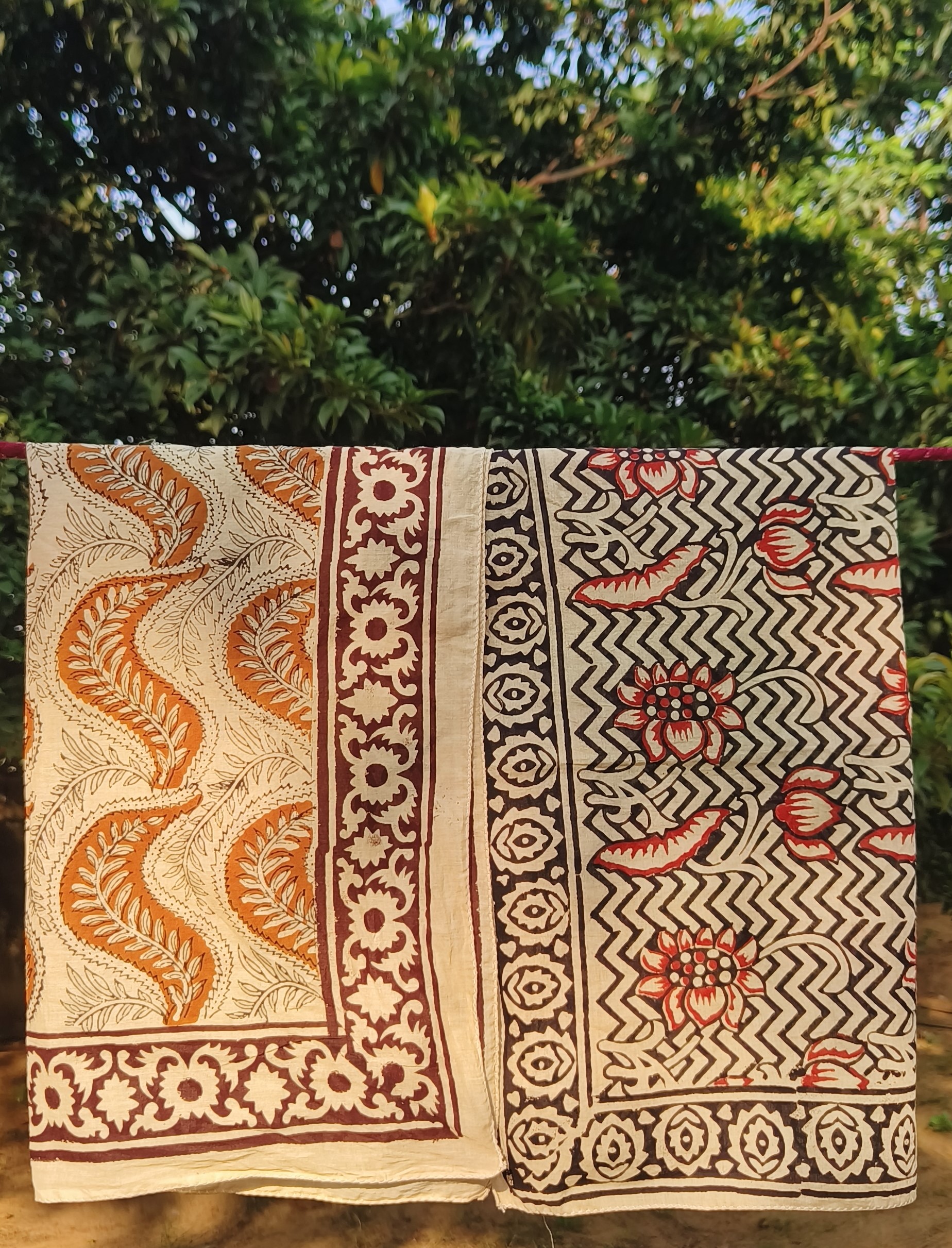 Handcrafted Block Print Cotton Throw