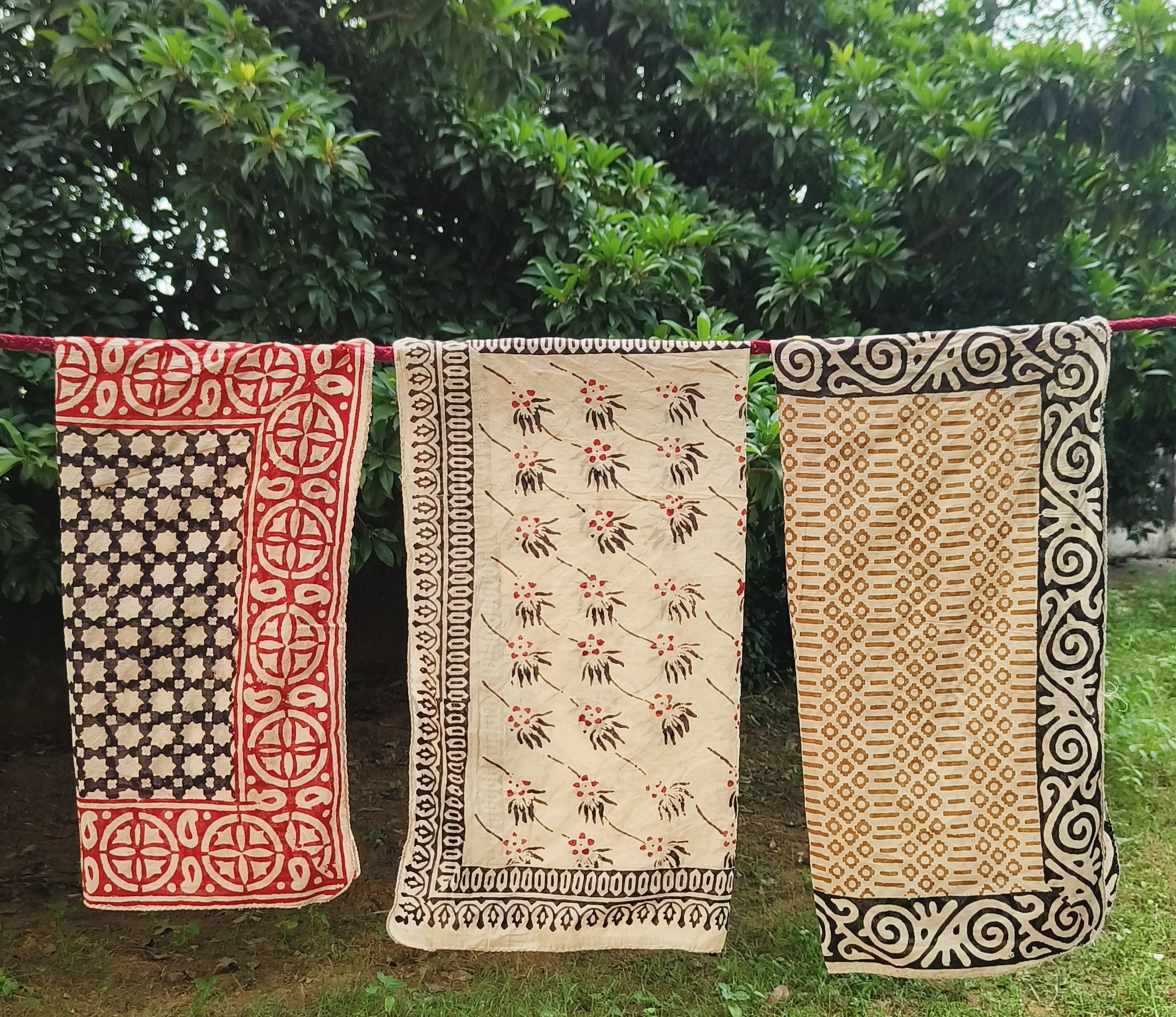 Handcrafted Block Printed Scarves